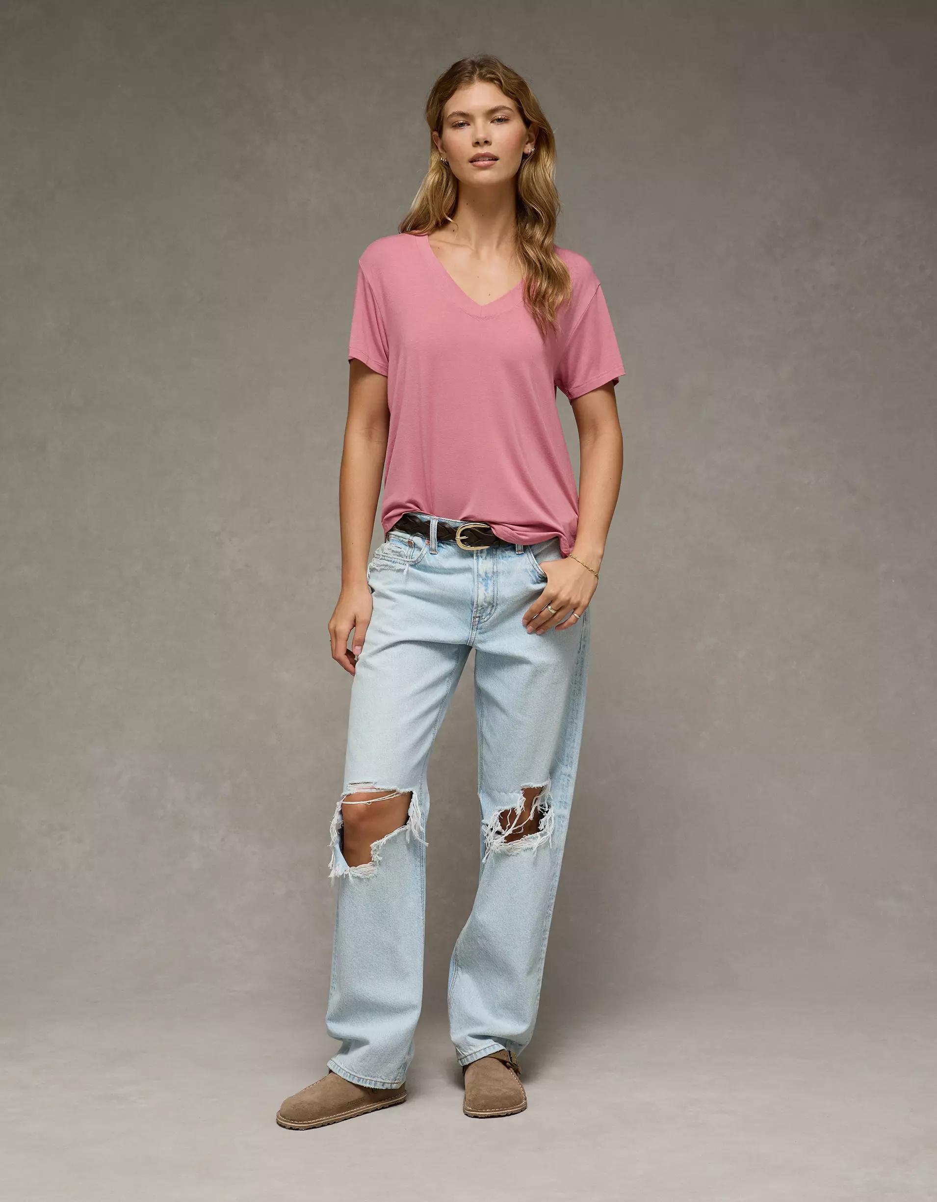 AE Soft & Sexy V-Neck T-Shirt Product Image