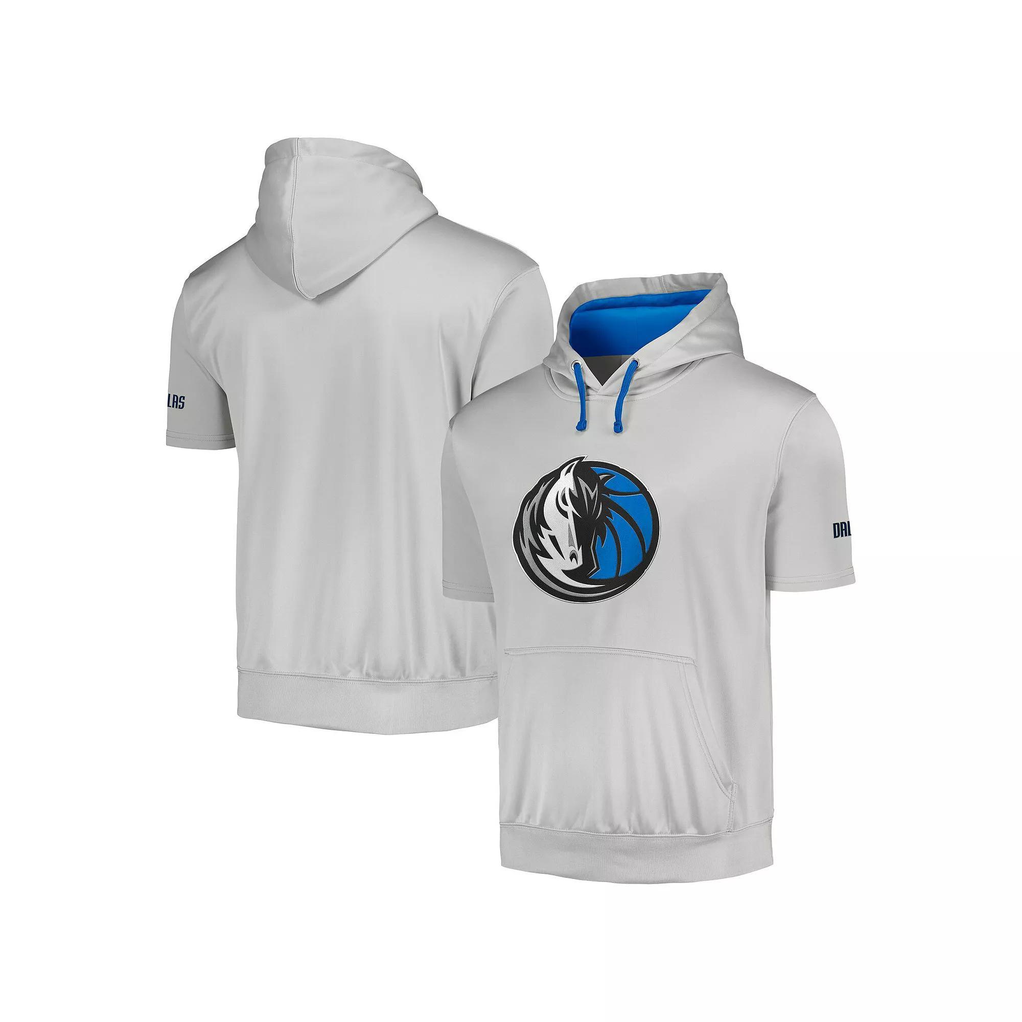 Men's Fanatics Branded Silver Dallas Mavericks Big & Tall Logo Pullover Hoodie, Size: 3XB Product Image