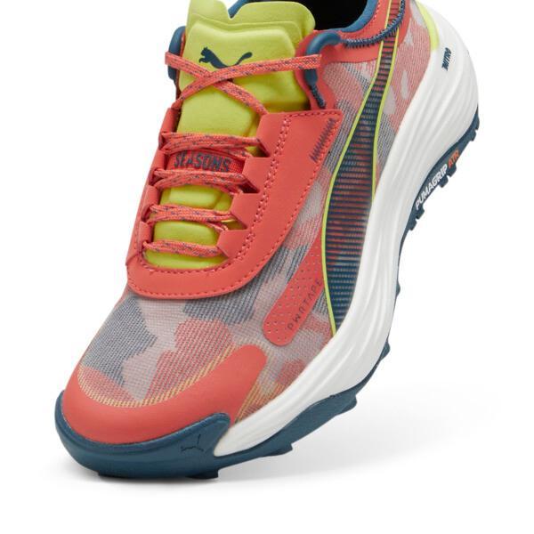 PUMA SEASONS Voyage NITROâ¢ 3 Women's Running Shoes in Active Red/Ocean Tropic/Lime Pow Product Image