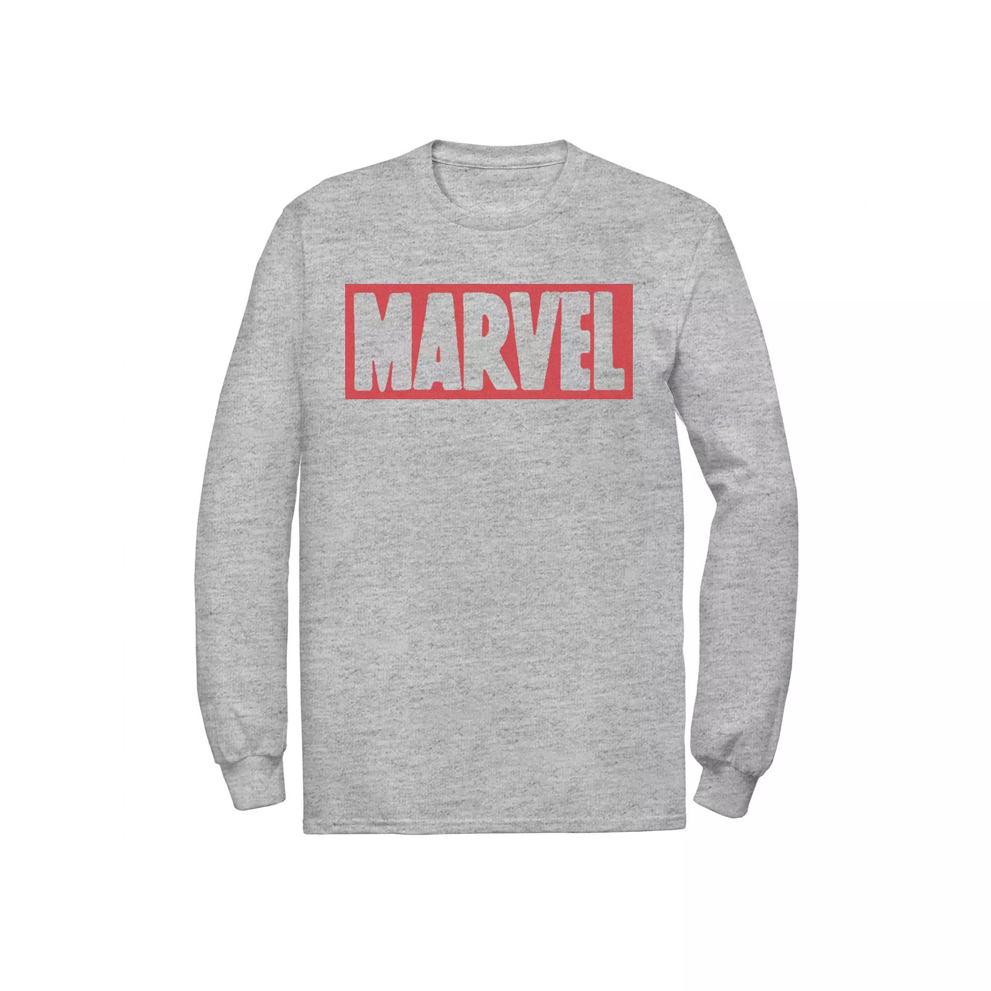 Men's Marvel Simple Brick Logo Outline Tee,  Product Image