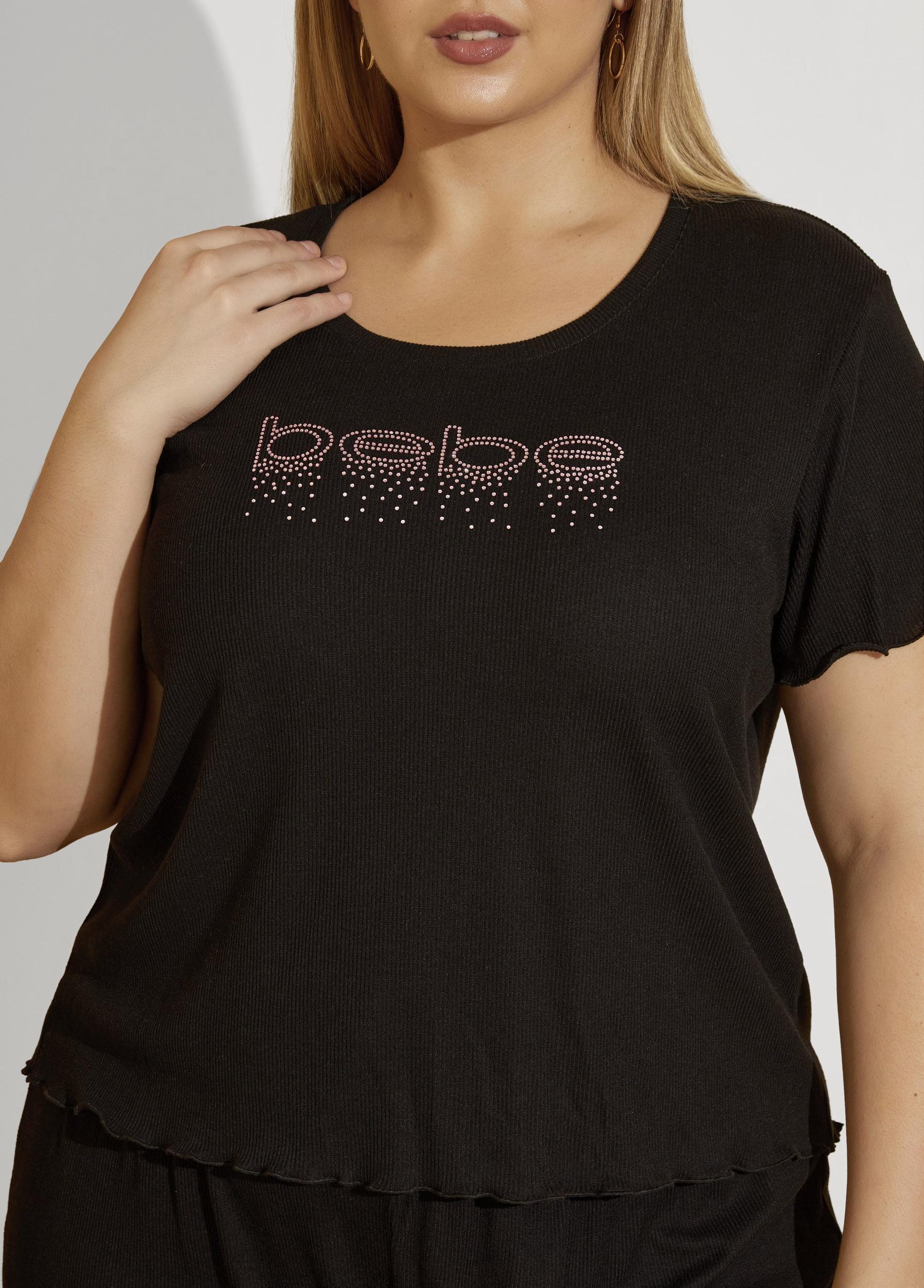 Bebe Crystal Shorts Set Product Image