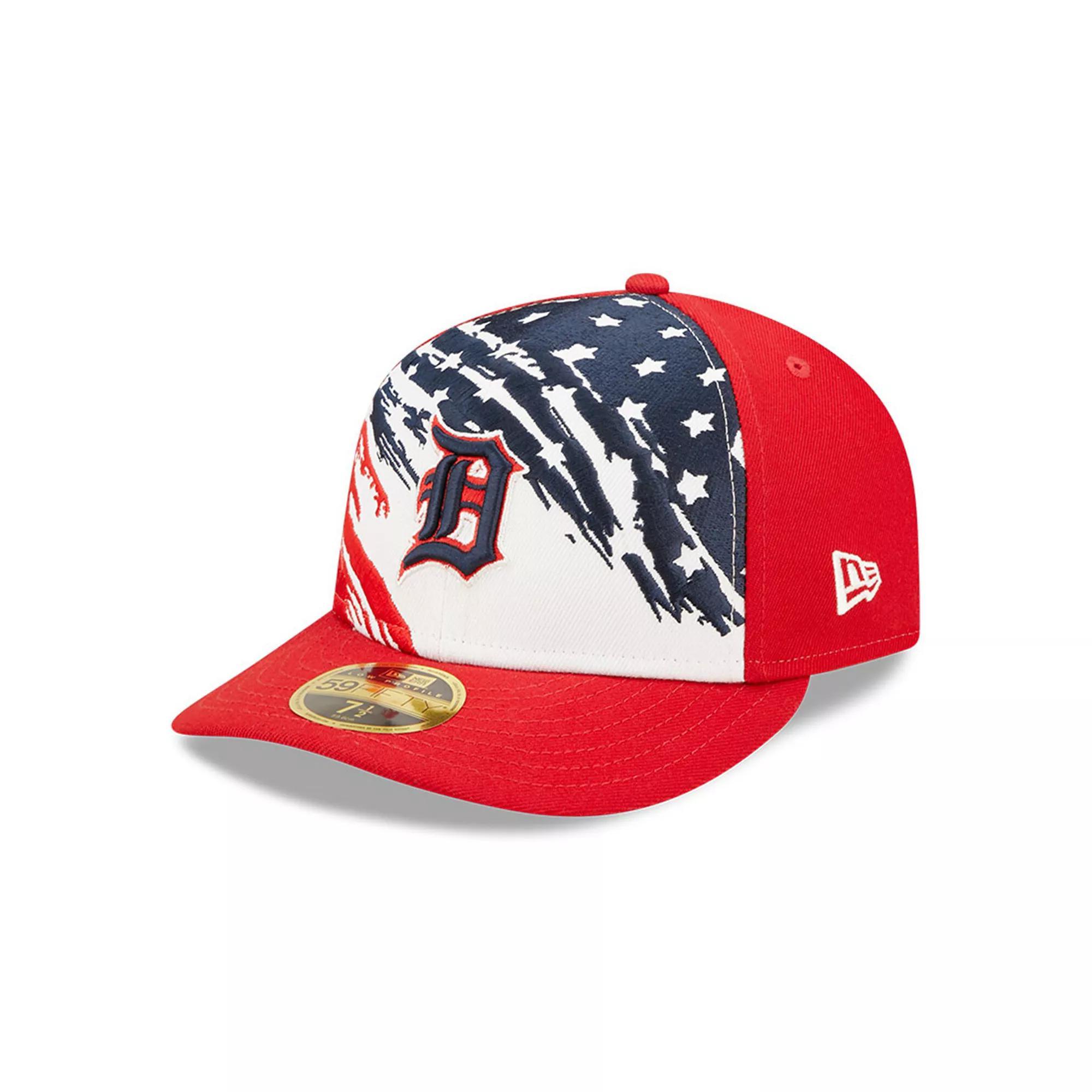 Men's New Era Red Detroit Tigers 2022 4th of July Low Profile 59FIFTY Fitted Hat, Size: 7 1/4 Product Image