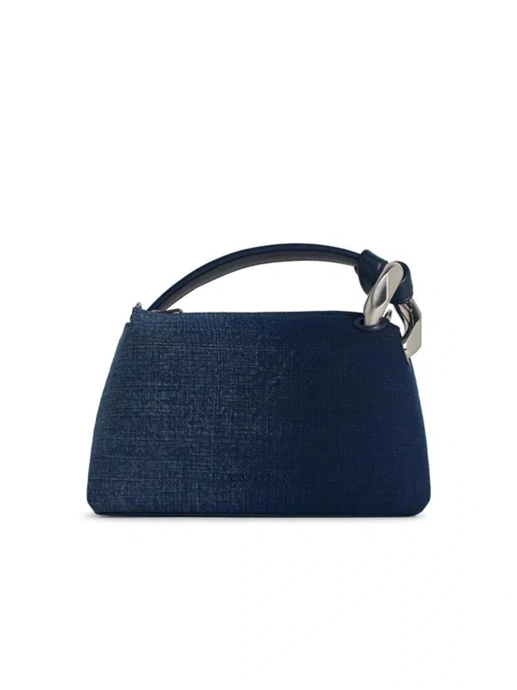 JW ANDERSON 'corner' Blue Denim Bag Women Product Image