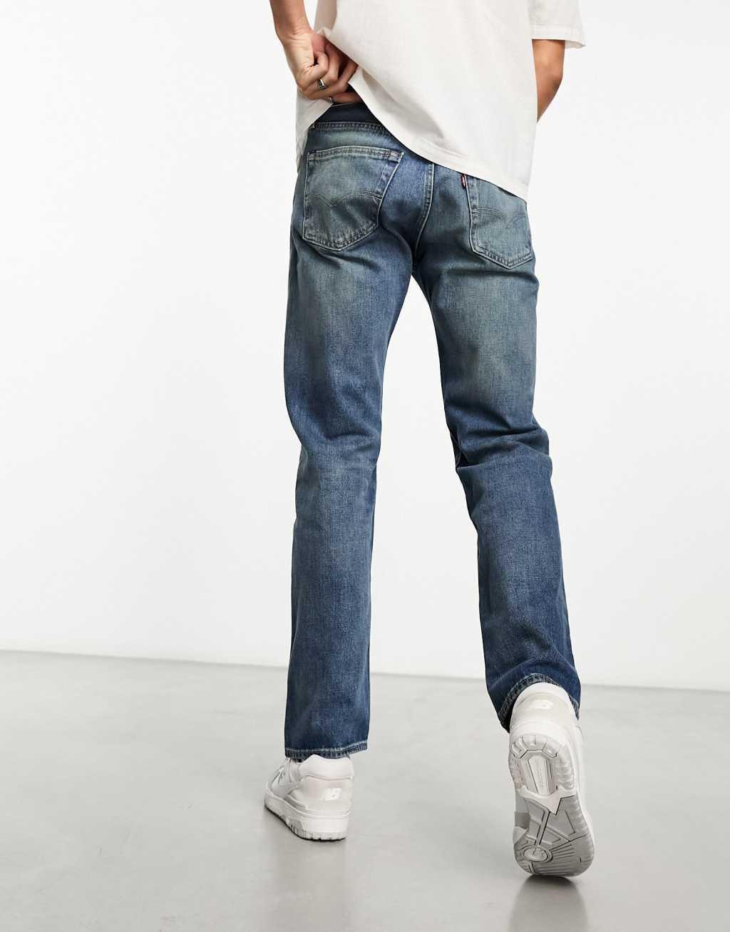 Levi's 501 Original fit jeans in washed blue Product Image