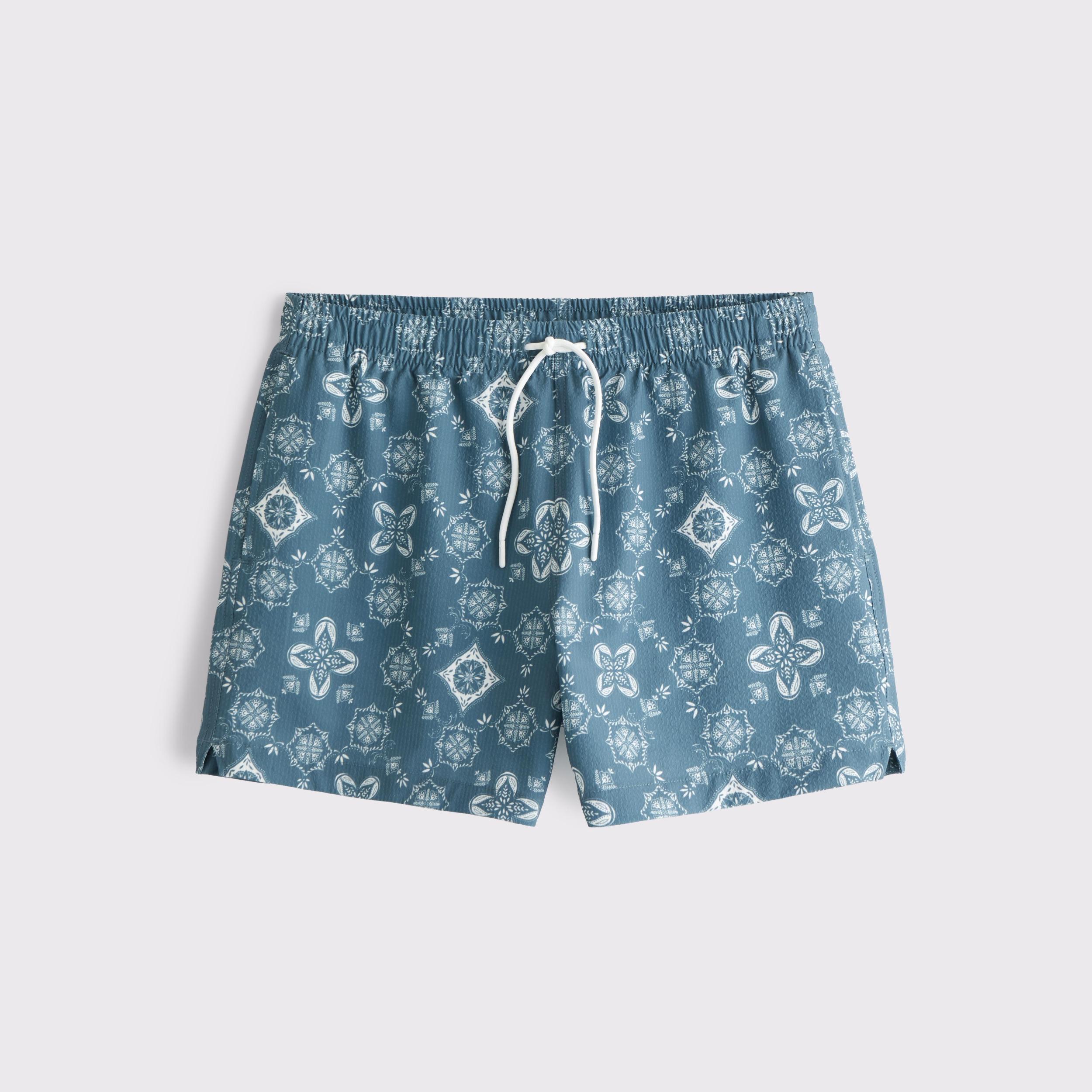 Pull-On Micro-Seersucker Swim Trunk Product Image