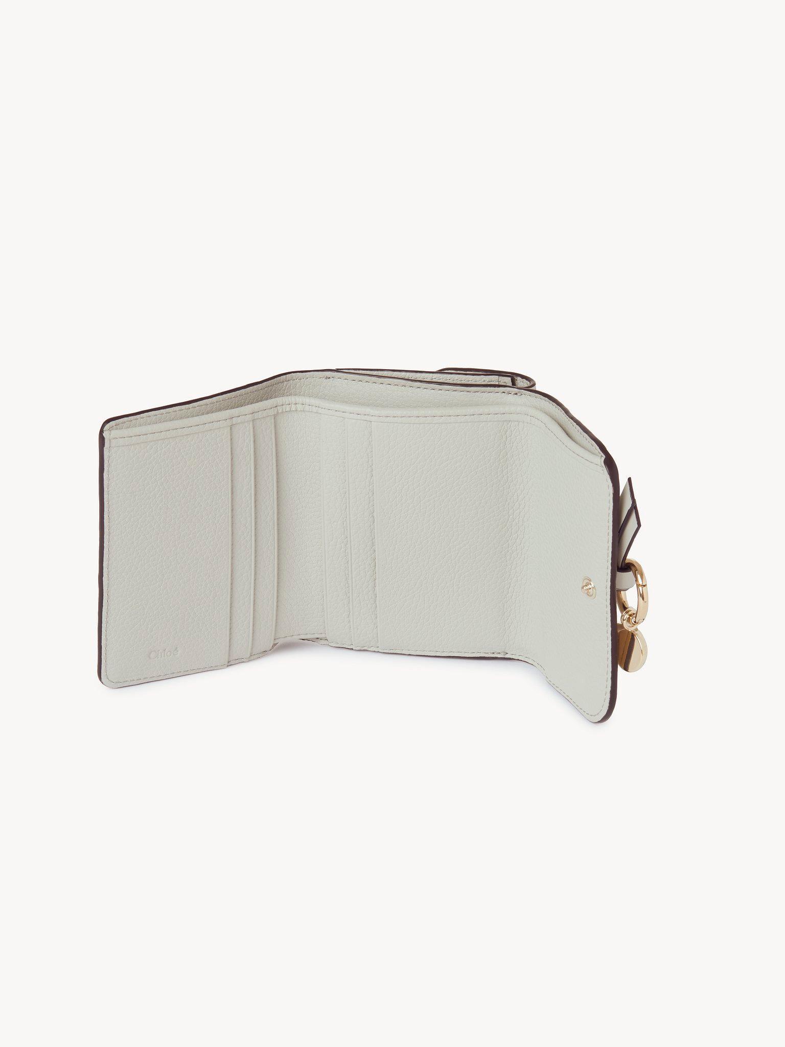 Small Alphabet tri-fold in grained leather Product Image