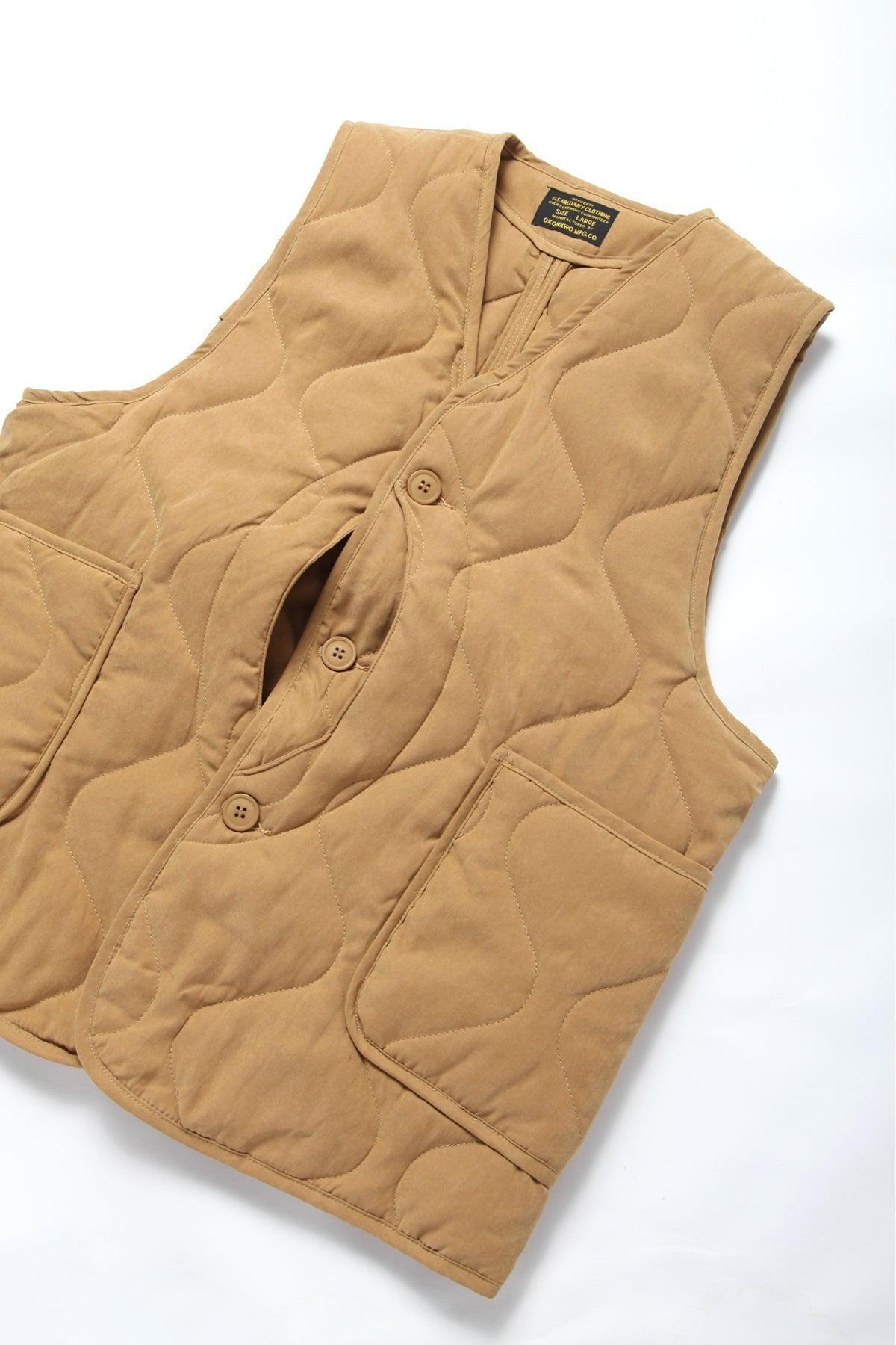 Okonkwo MFG - Quilted Liner Gilet - Tan Product Image