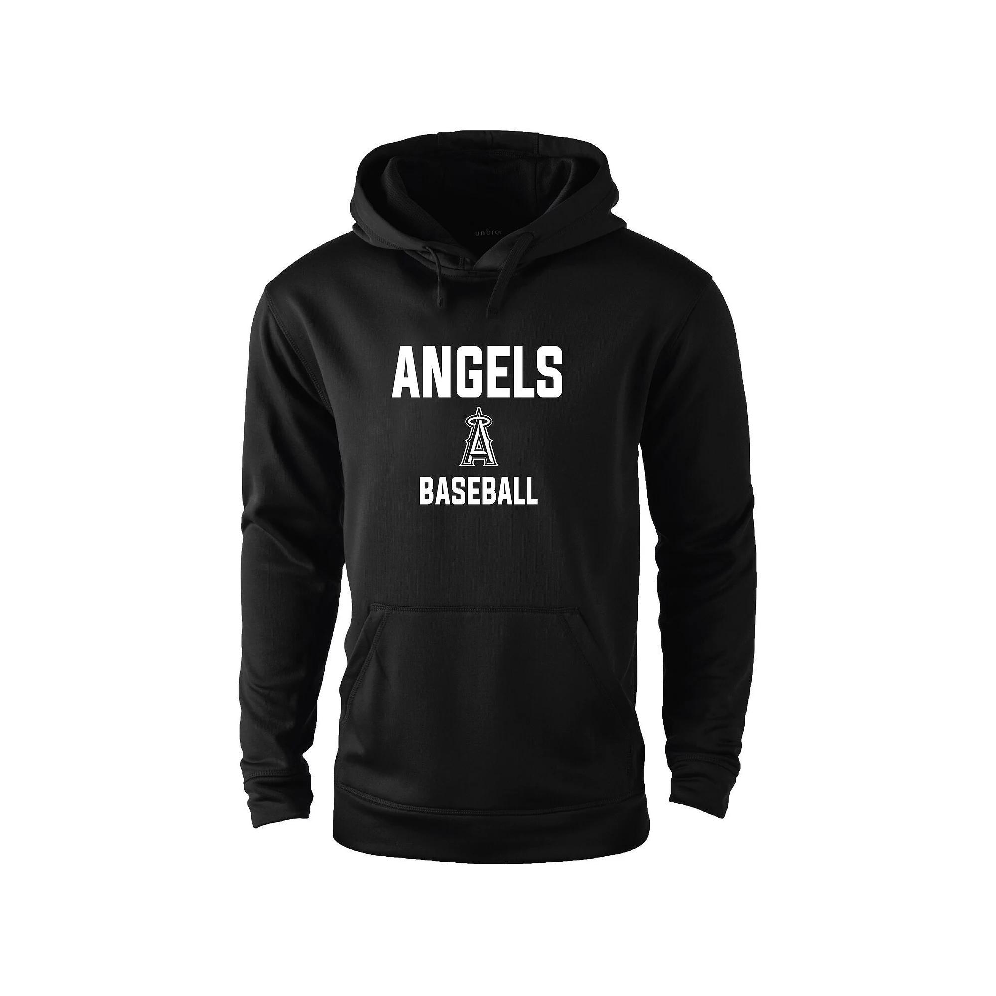 Men's Dunbrooke Black Los Angeles Angels Champion Pullover Hoodie, Size: 3XL Product Image