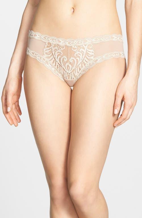 Feathers Lace-Trim and Mesh Hipster Briefs Product Image