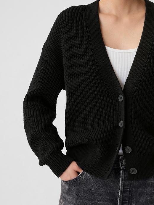 Shaker-Stitch Cardigan Product Image