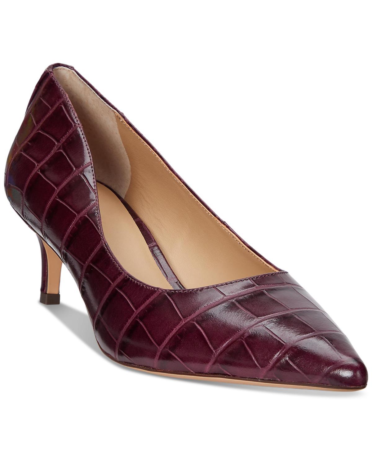 Lauren Ralph Lauren Adrienne Leather Pumps Product Image