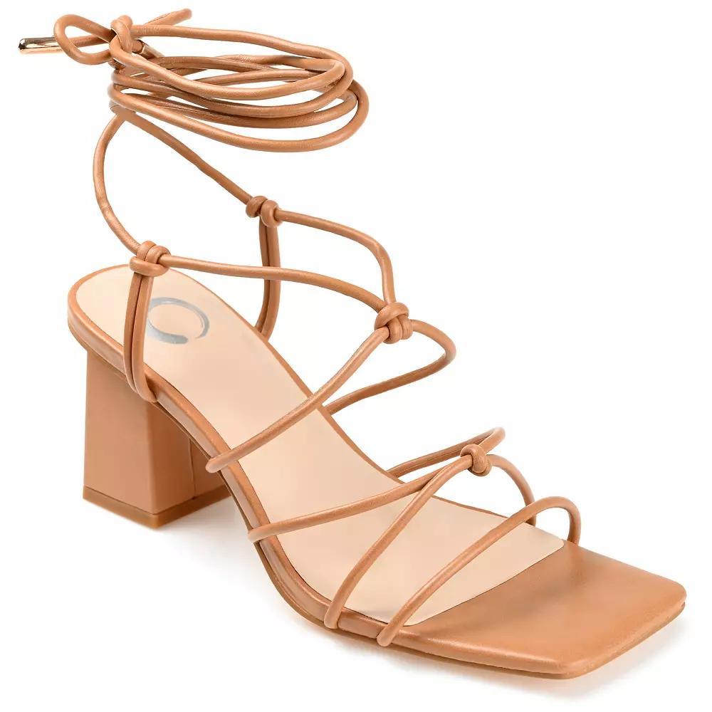 Journee Harpr Women's Strappy Heel Sandals,  Product Image