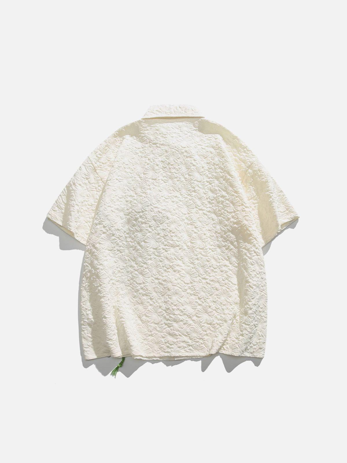 Aelfric Eden Textured Floral Short Sleeve Shirt Product Image