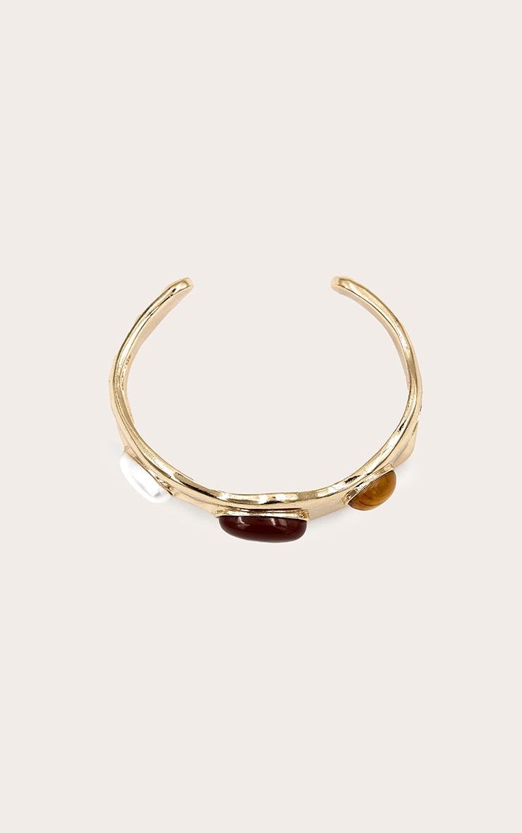 Gold Resin Abstract Bracelet Product Image