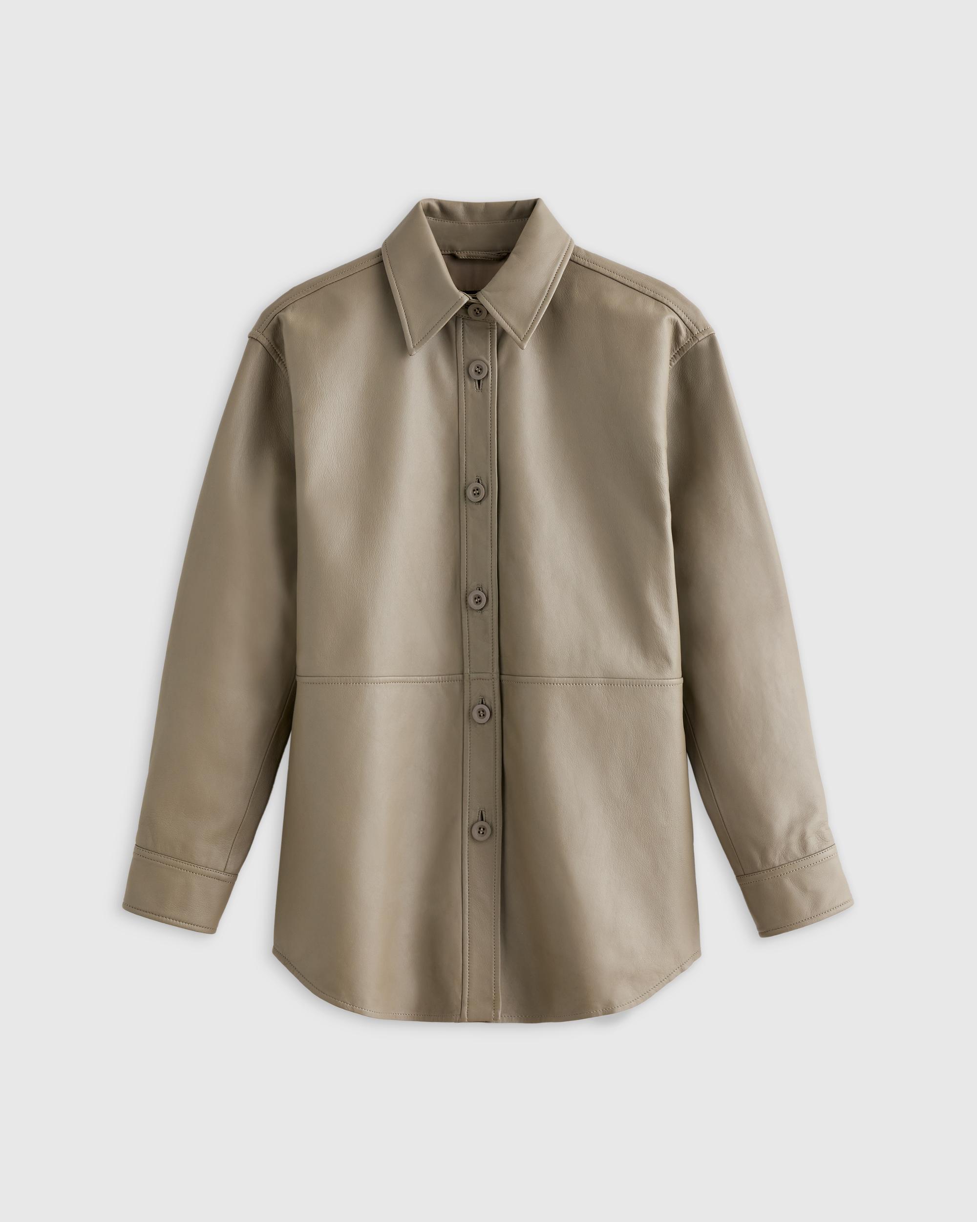 Quince | Women's Shirt Jacket Size XS, Leather Product Image