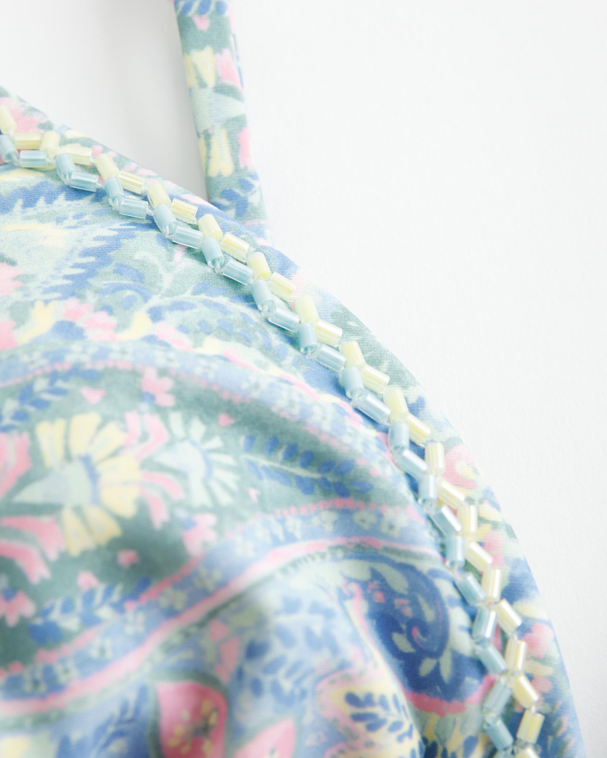 Embellished Triangle Bikini Top Product Image