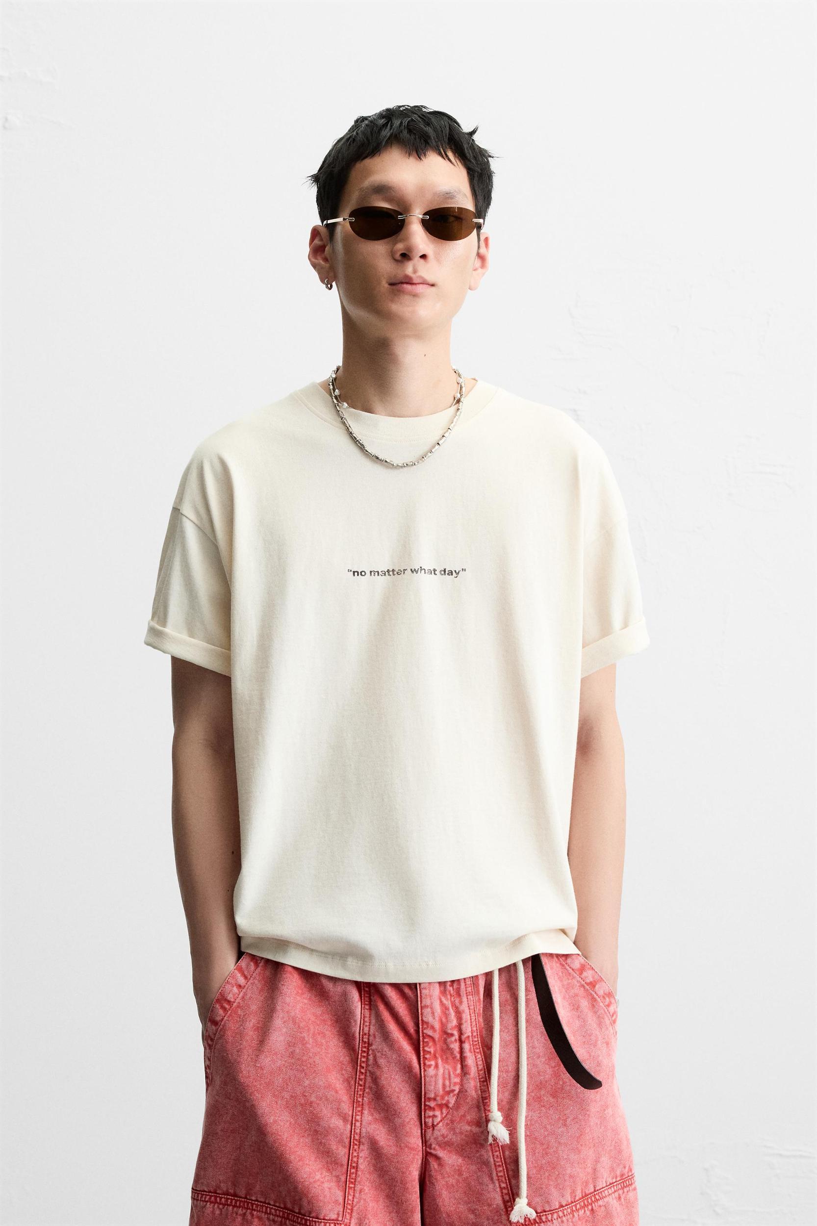 WASHED PRINT T-SHIRT Product Image