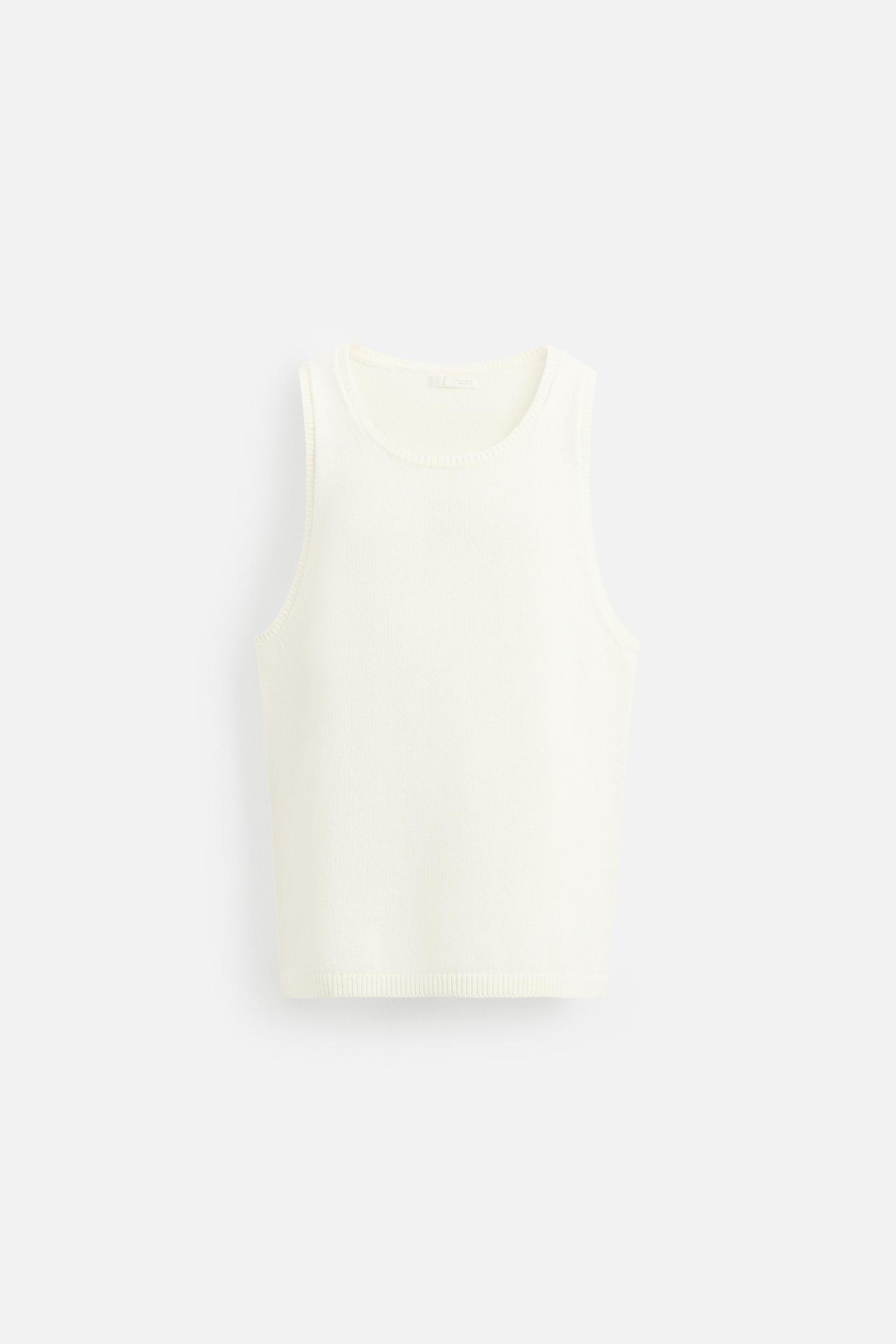 TEXTURED KNIT TANK TOP Product Image
