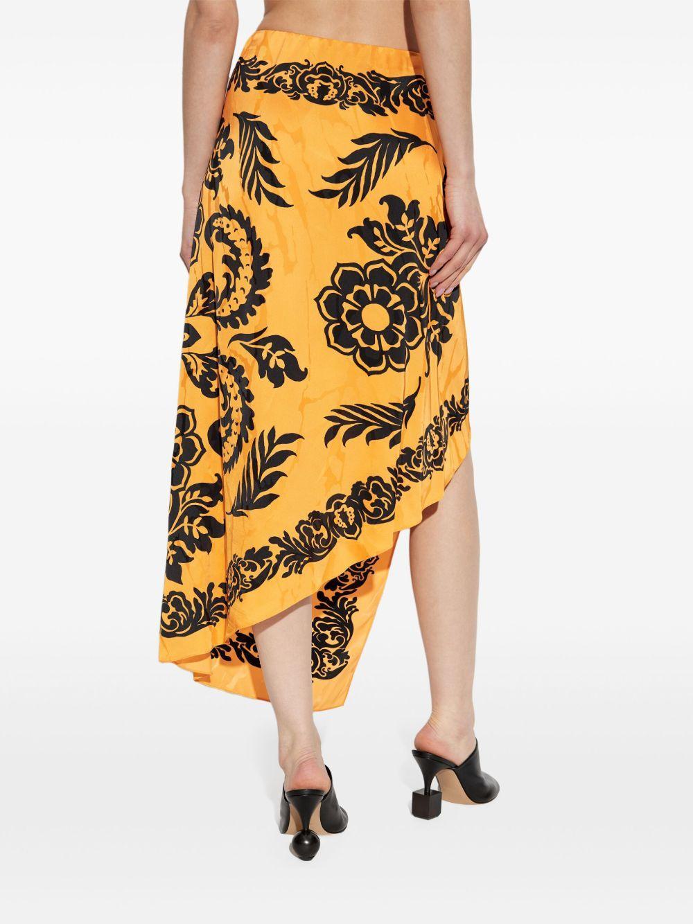 floral-print asymmetric skirt Product Image
