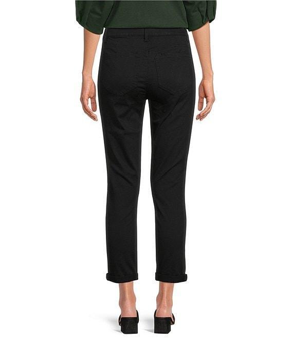 Gibson & Latimer Perfect Fit Twill Mid Rise Roll-Cuff Skinny Jeans Product Image