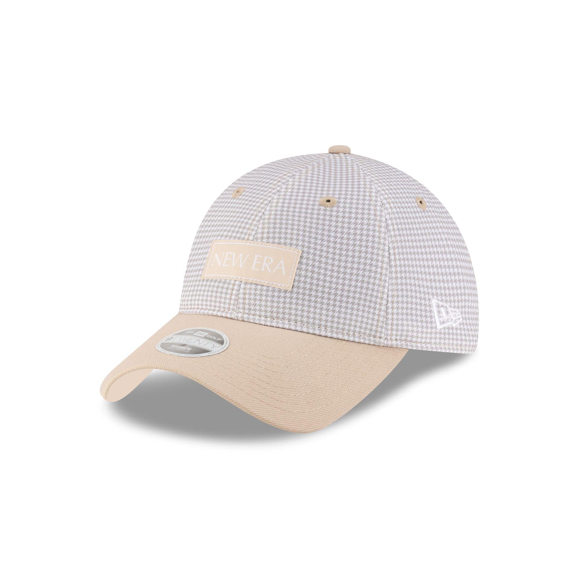 New Era Cap Houndstooth Beige 9TWENTY Adjustable Hat Male Product Image