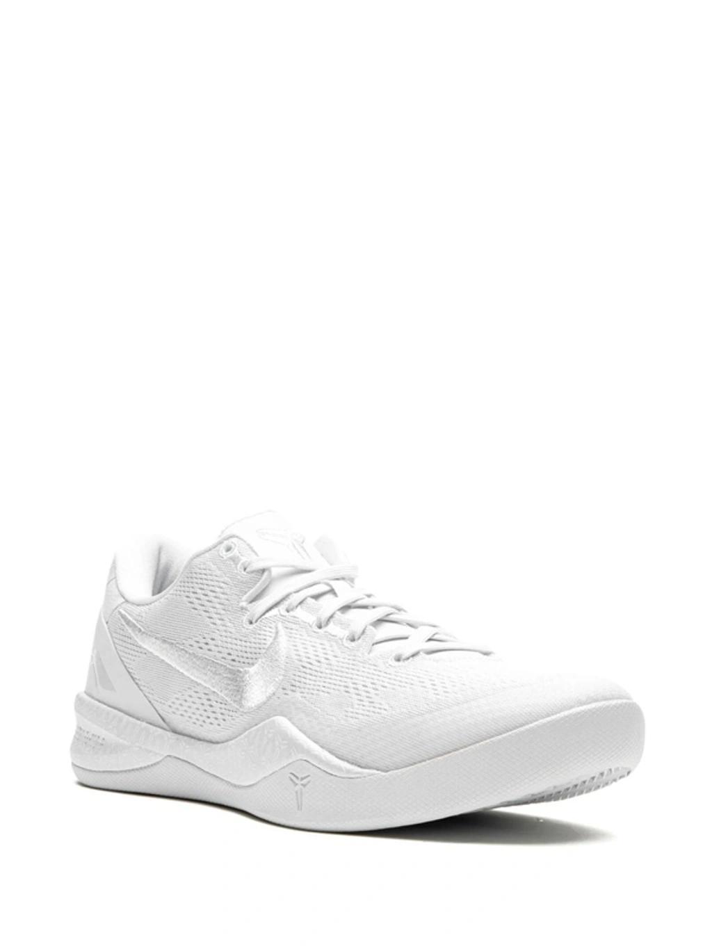 Kobe 8 Protro "triple White" Sneakers In Weiss Product Image