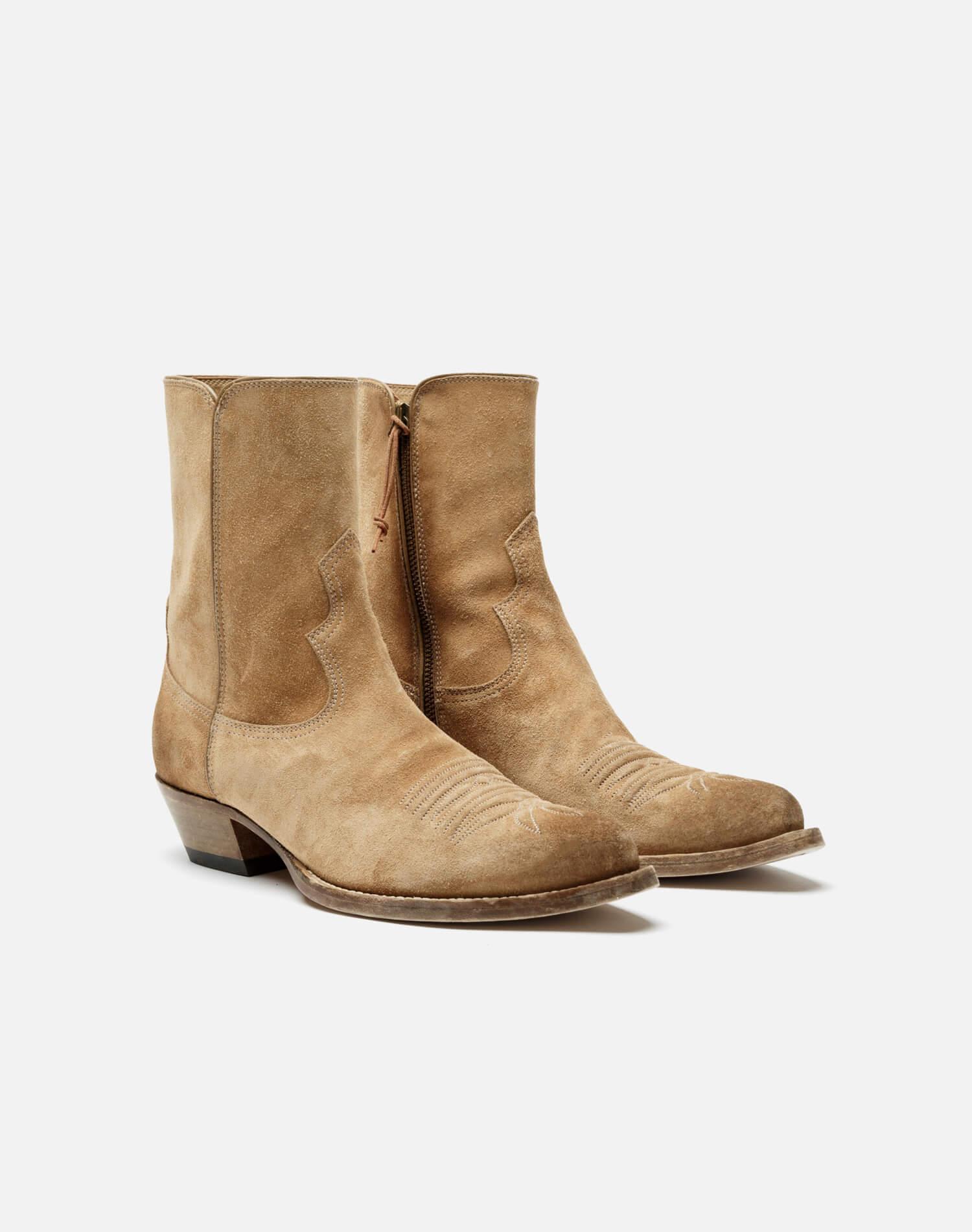 Western Boot - Tan Suede Female Product Image