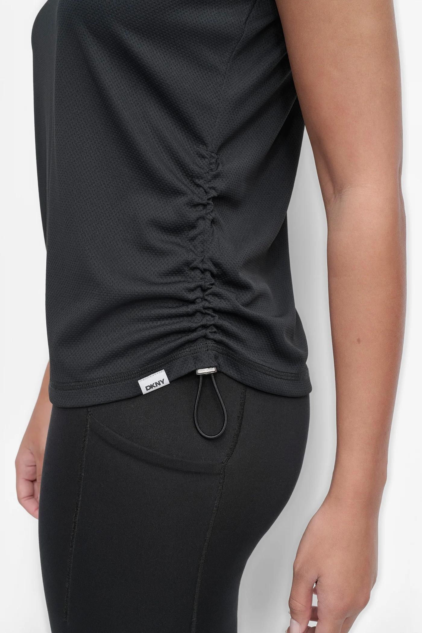 RUCHED TECH-MESH PERFORMANCE TEE Product Image