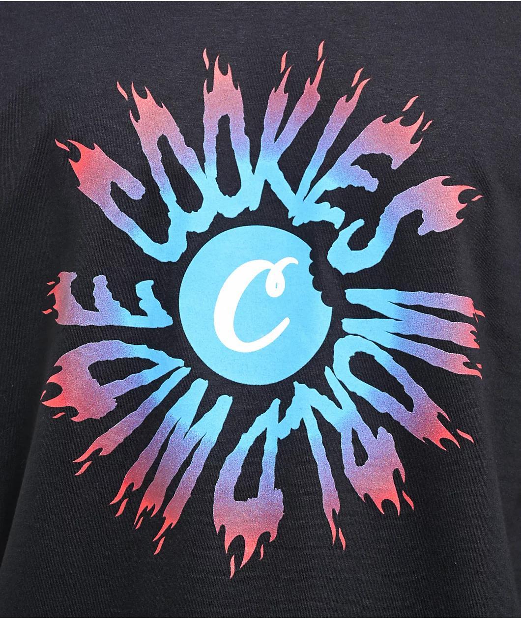 Cookies Worldwide Spiral Black T-Shirt Product Image