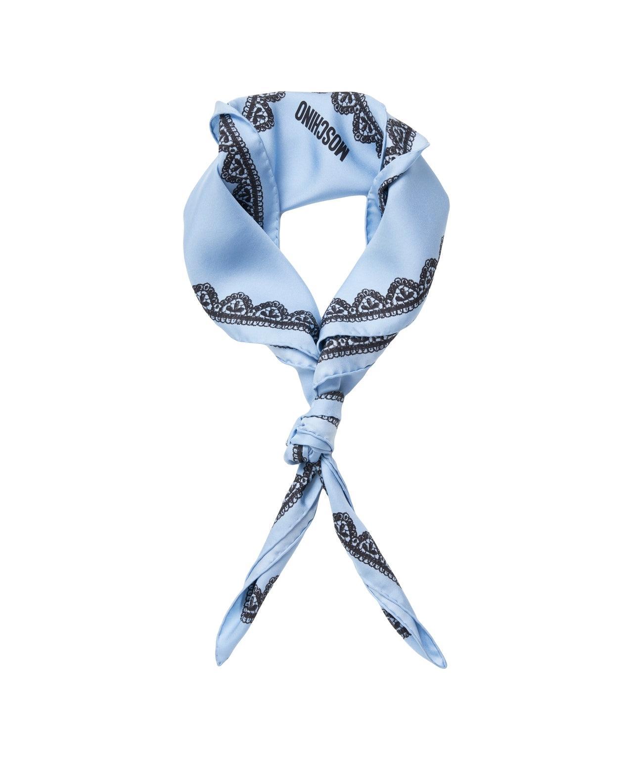 Silk scarf with lace pattern Product Image