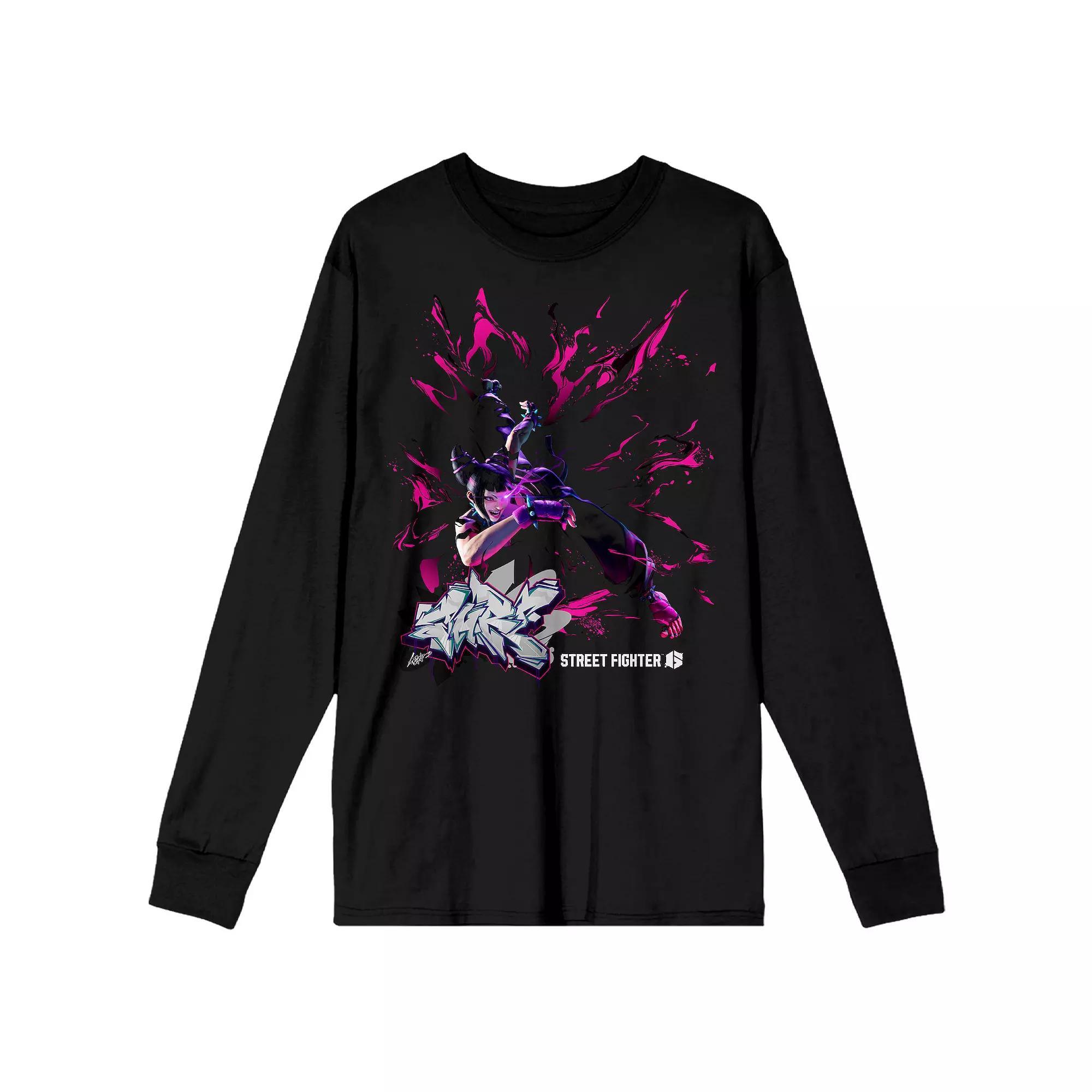 Men's Street Fighter VI Juri Long Sleeve Graphic Tee,  Product Image