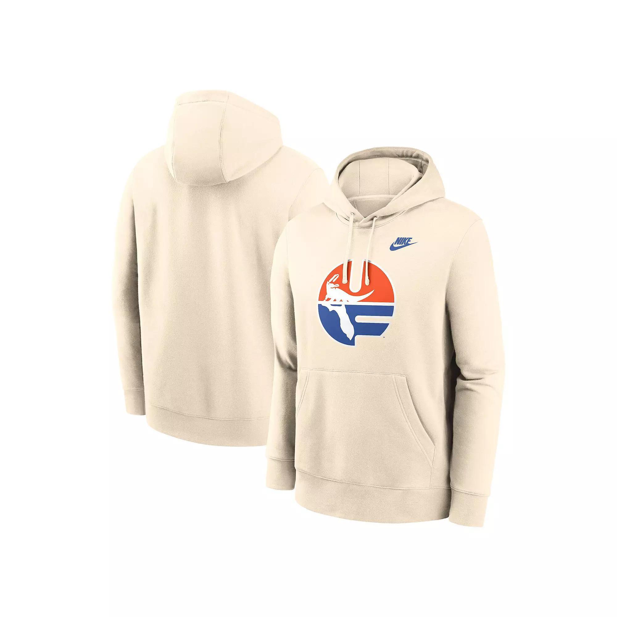 Men's Nike Cream Florida Gators Vault Logo Pullover Hoodie, Size: 2XL, Beige Product Image