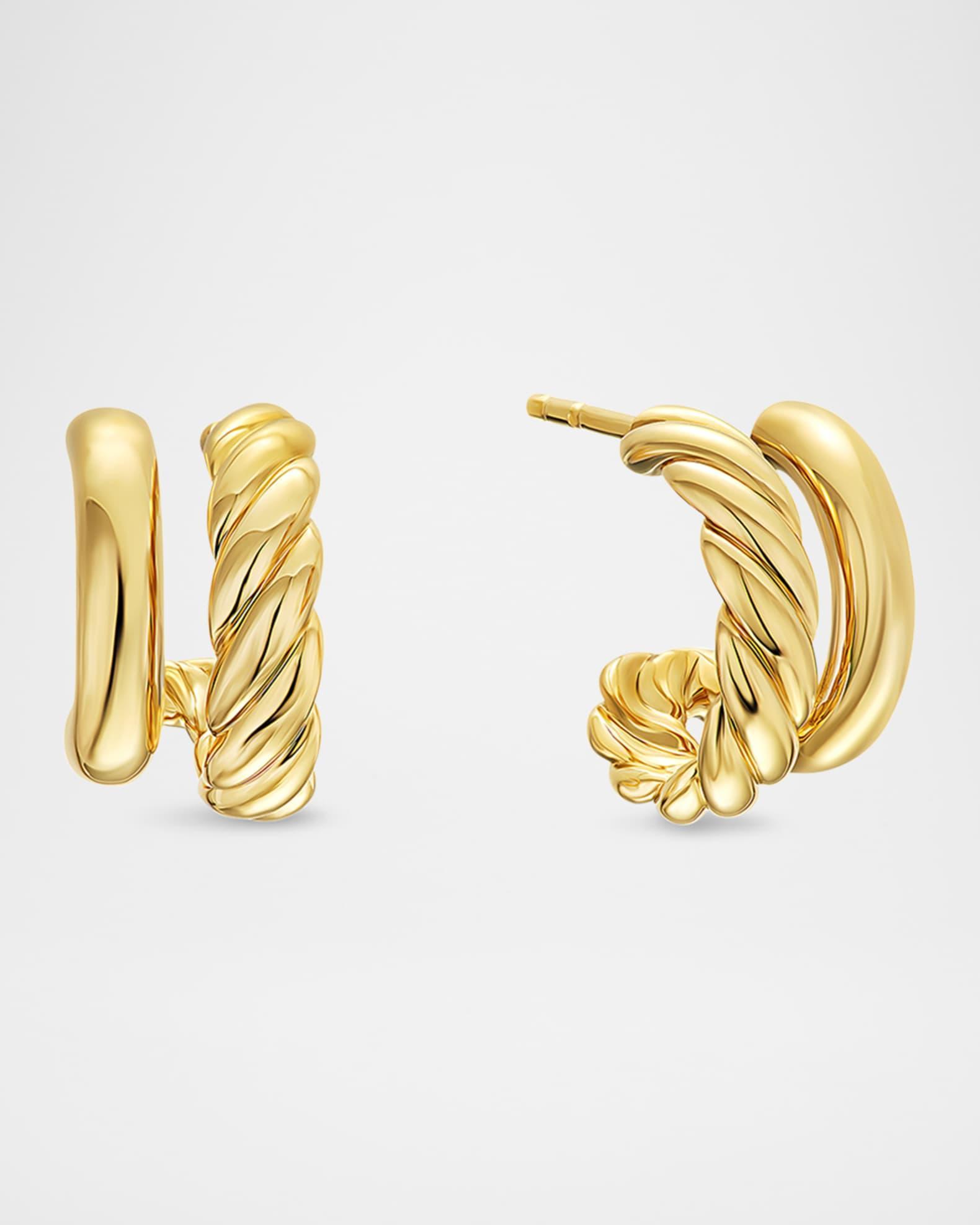 DY Mercer 2-Row Bracelet in Silver with 18K Gold Product Image