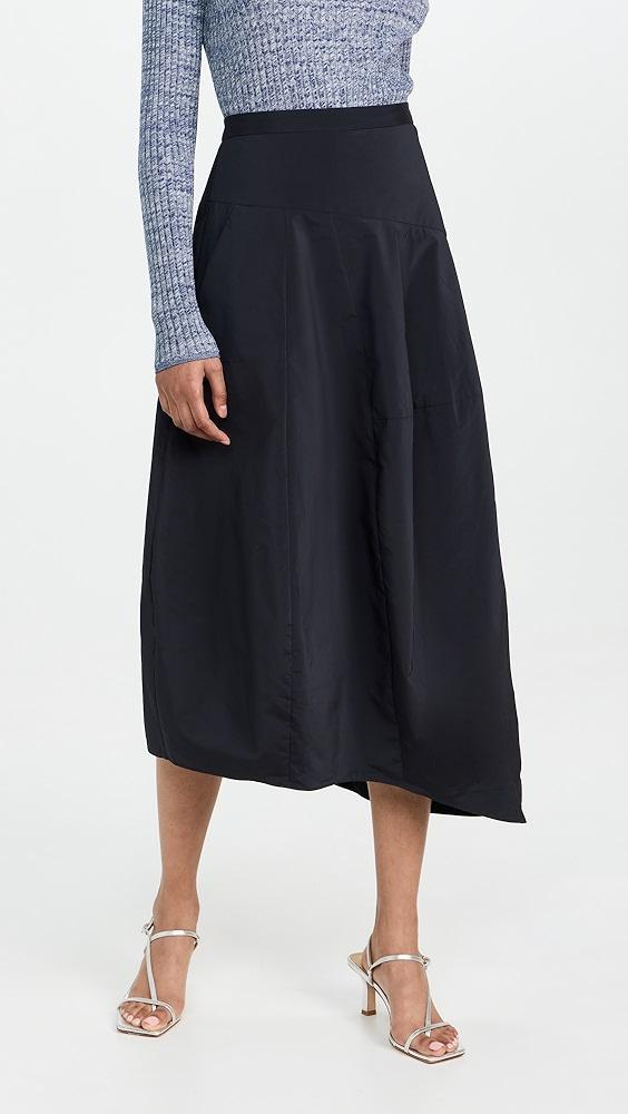 Tibi Nylon Asymmetrical Balloon Skirt | Shopbop Product Image