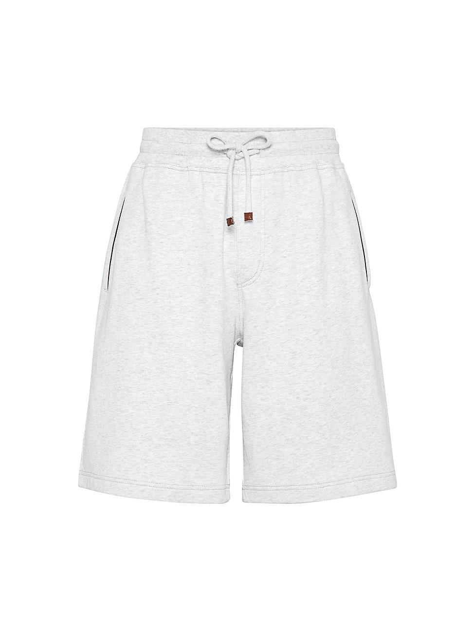 Mens Techno Cotton French Terry Shorts with Piping Product Image