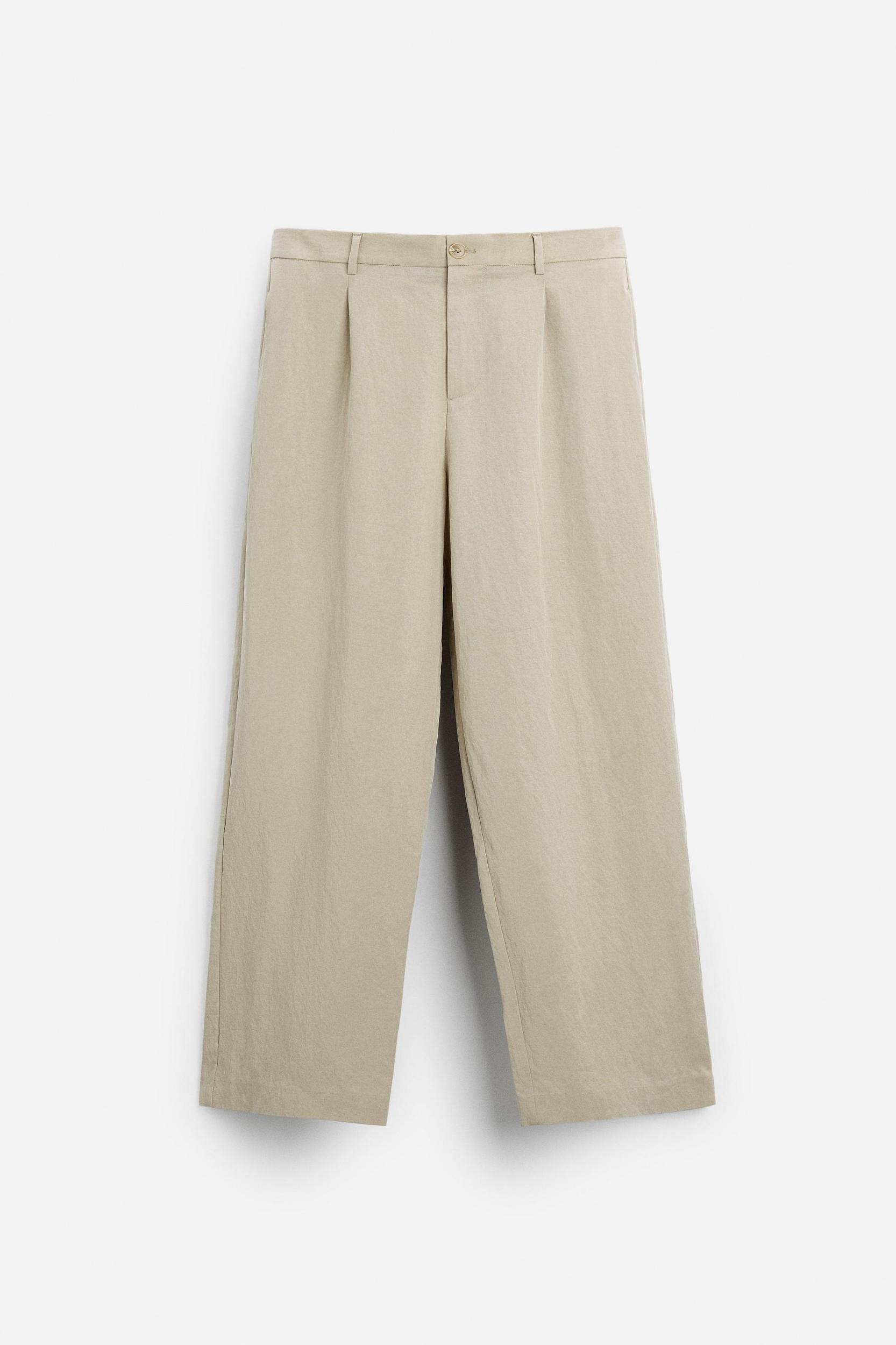 PLEATED WIDE FIT PANTS Product Image