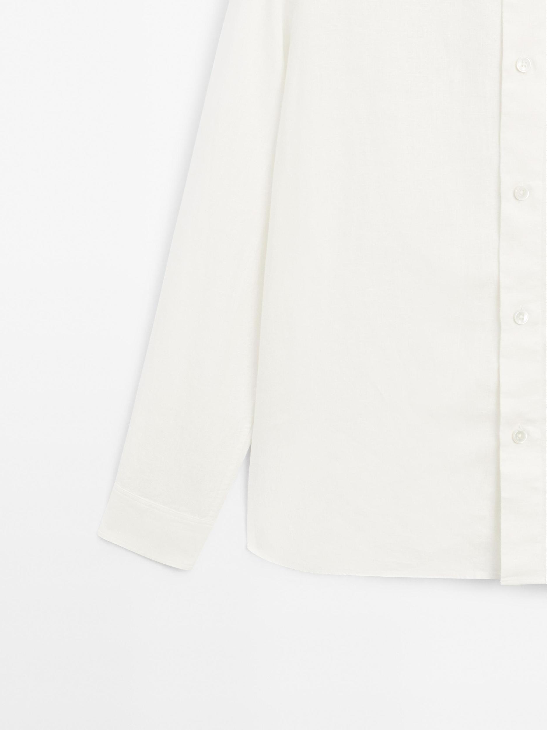 100% linen regular fit shirt Product Image