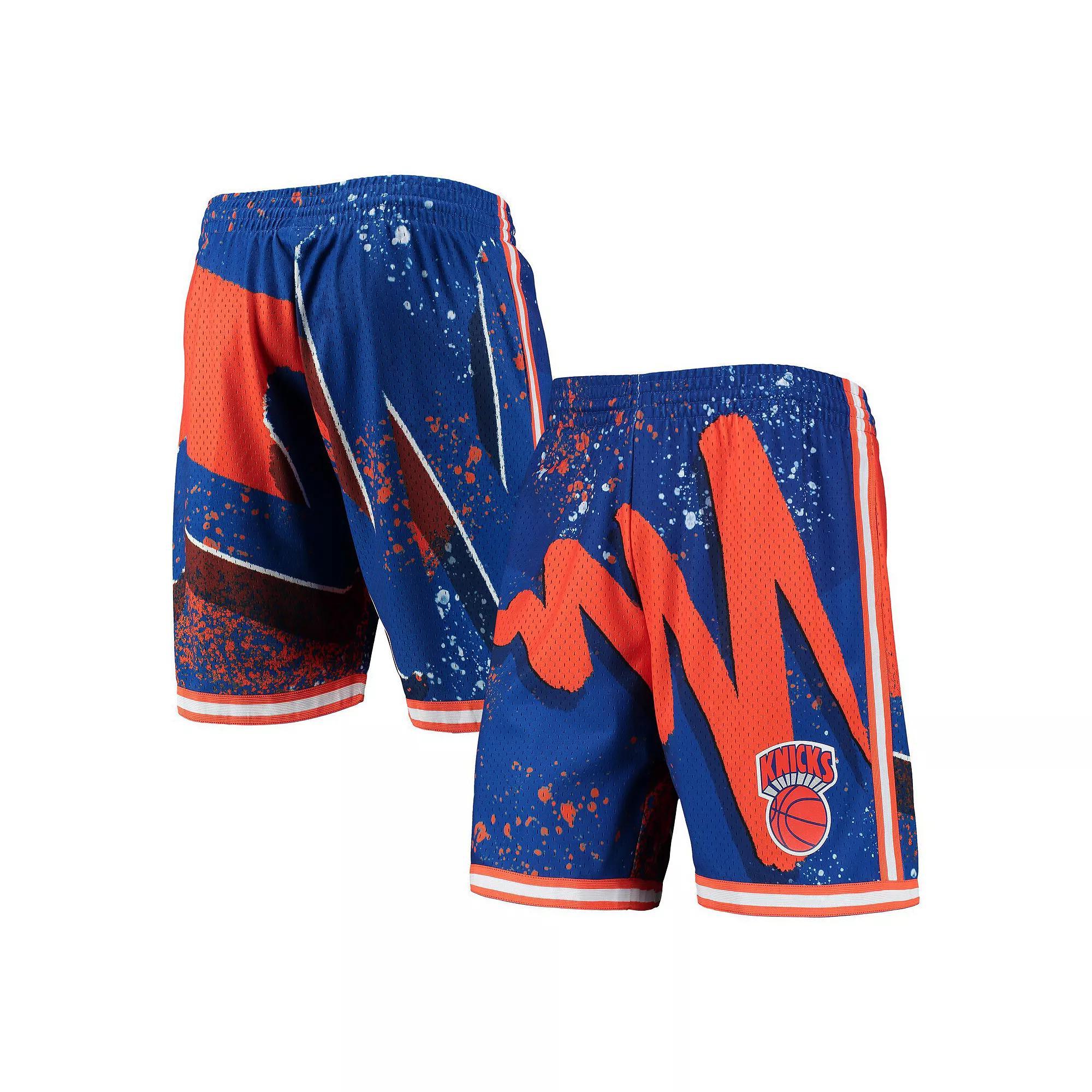 Men's Mitchell & Ness Blue New York Knicks Hardwood Classics 1991 Hyper Hoops Swingman Shorts, Size: Medium Product Image