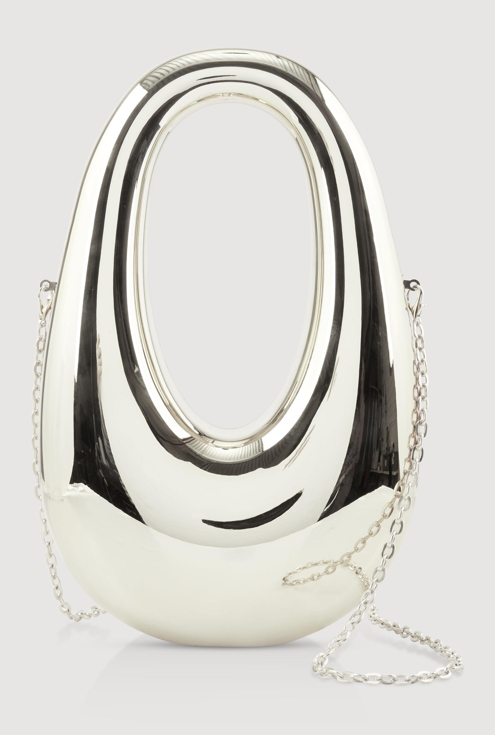 Oval Metallic Handbag Unisex Product Image