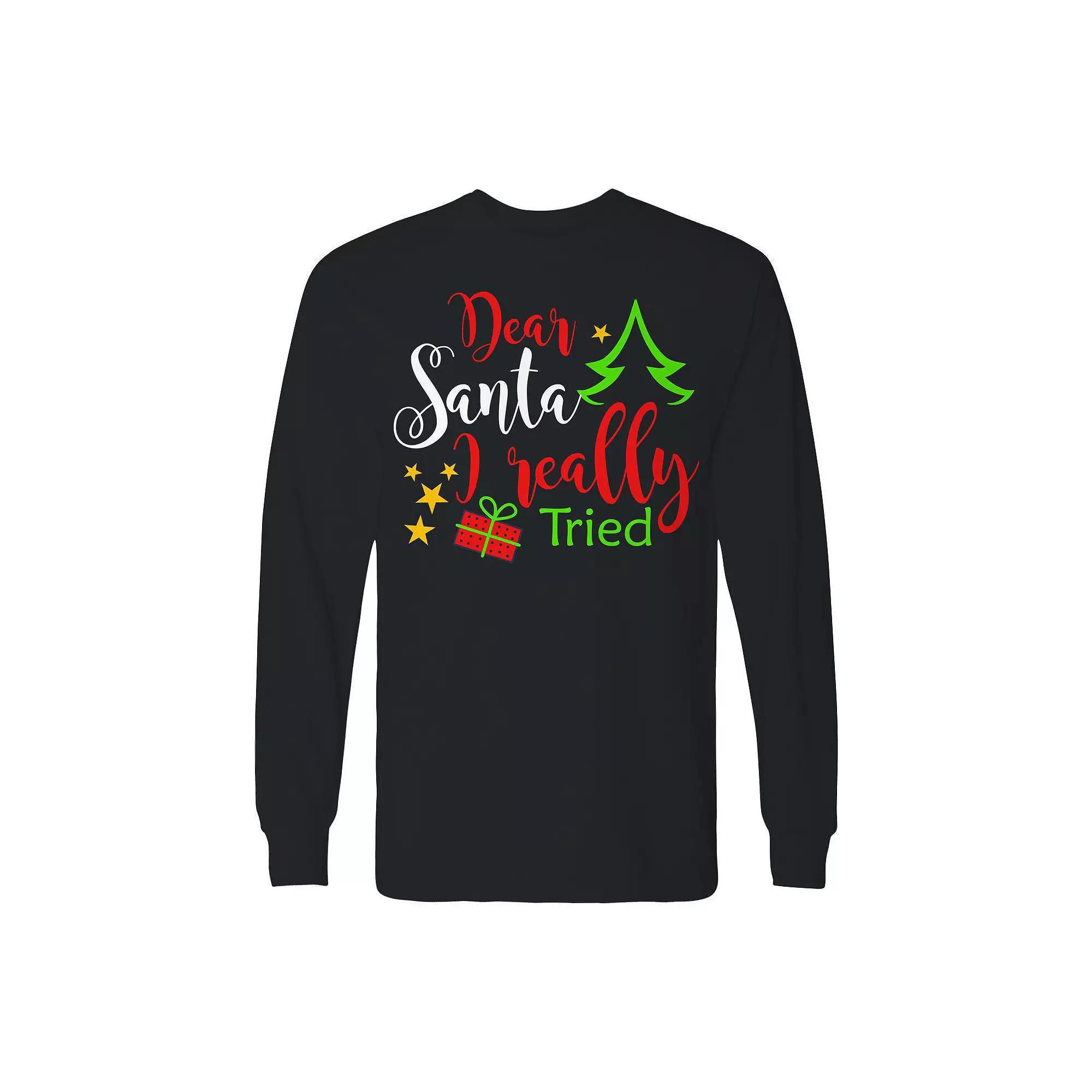 Men's Smells Like Christmas Spirit Long Sleeve Graphic Tee, Adult Unisex,  Product Image