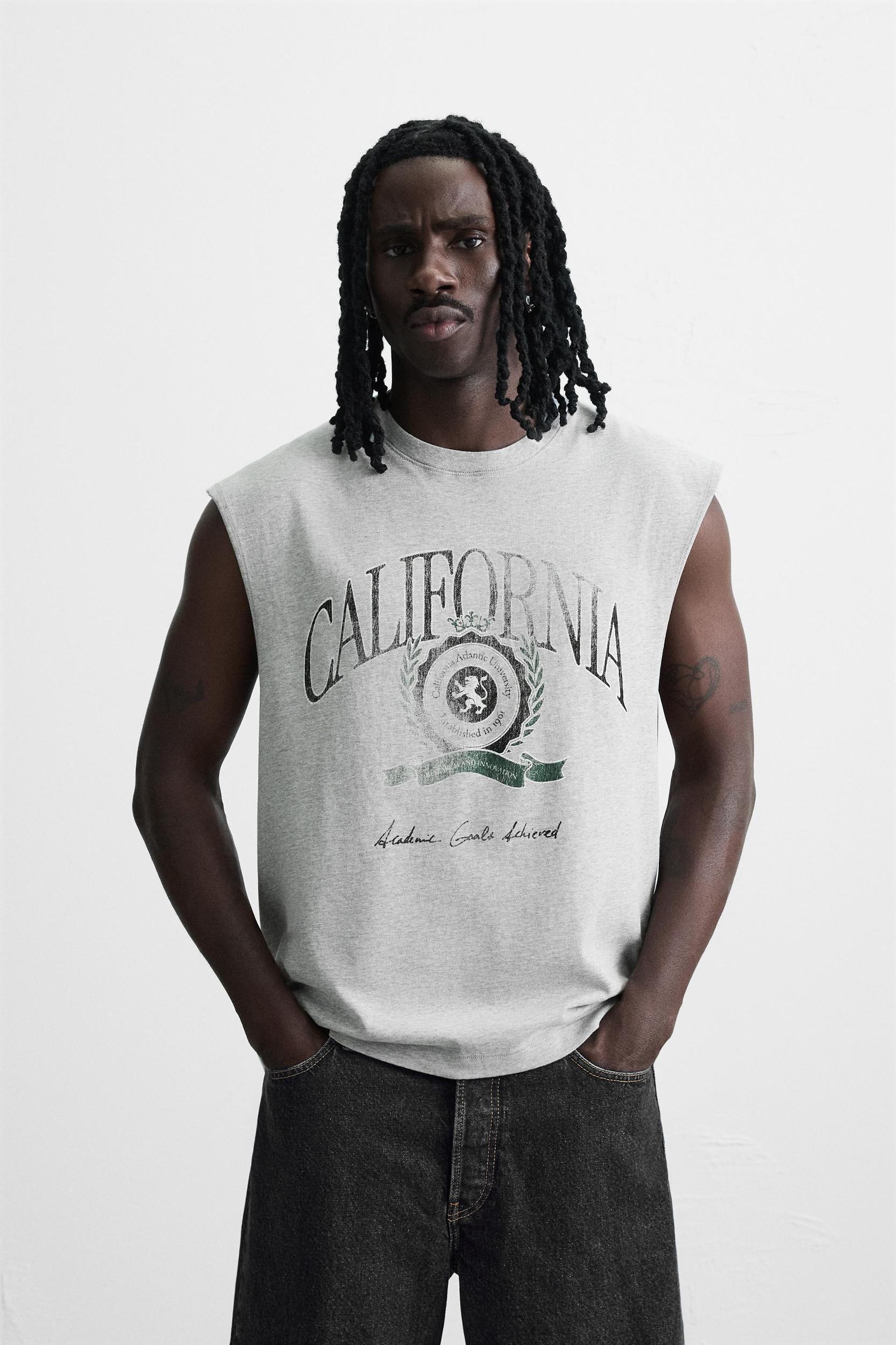 WASHED PRINT TANK TOP Product Image