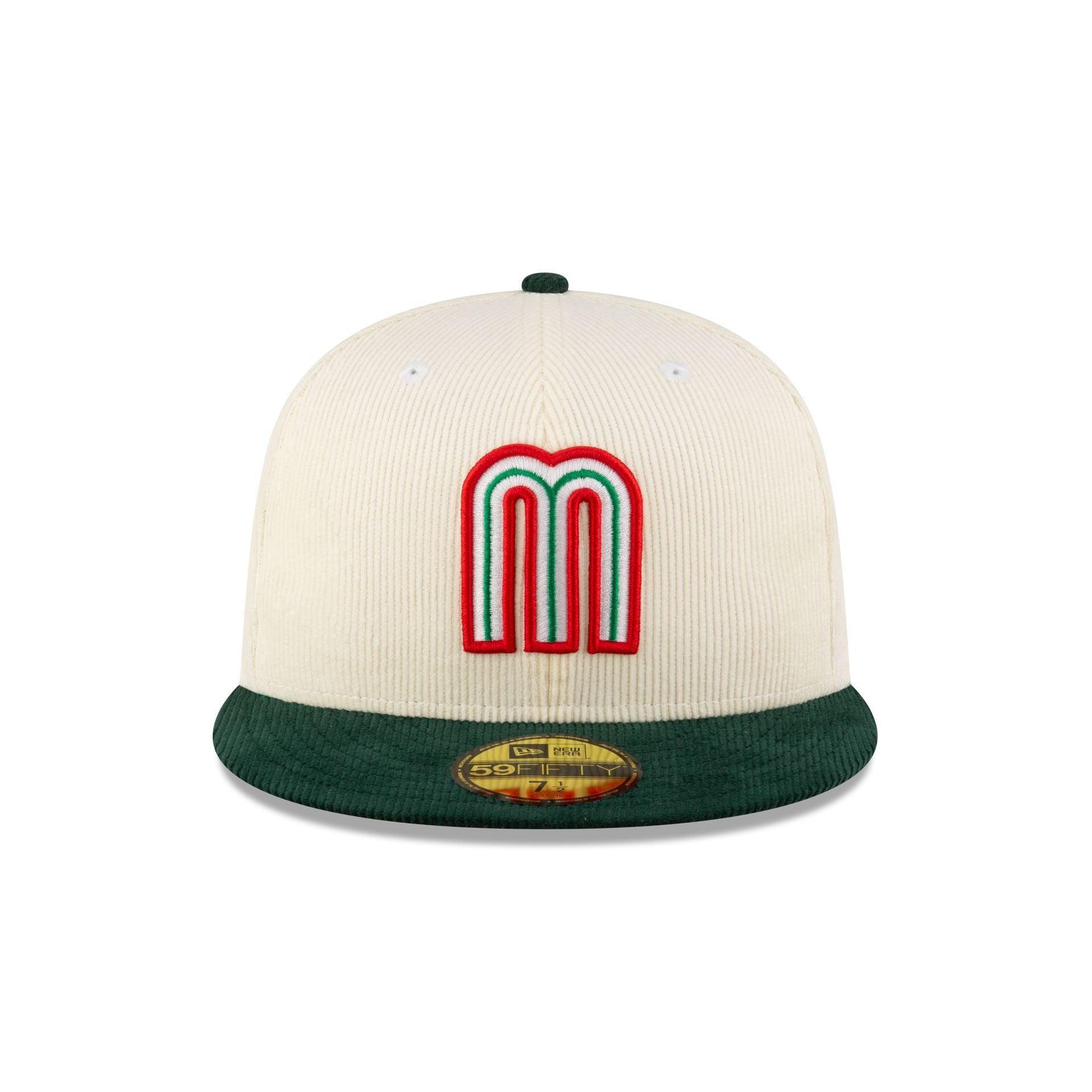 Mexico Baseball Chrome Green Corduroy 59FIFTY Fitted Hat Male Product Image