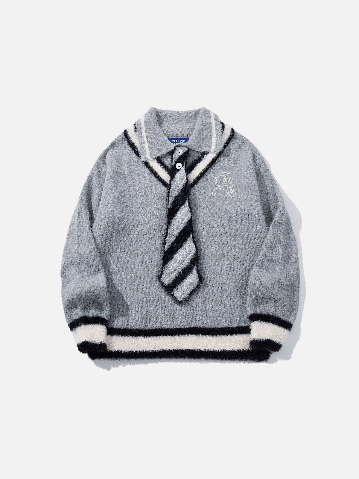 Aelfric Eden Stripe Tie Layered Sweater Female Product Image