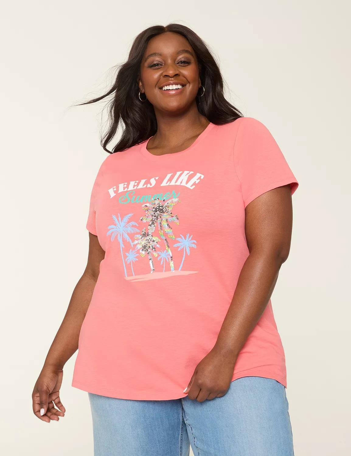 Sequin Feels Like Summer Graphic Product Image
