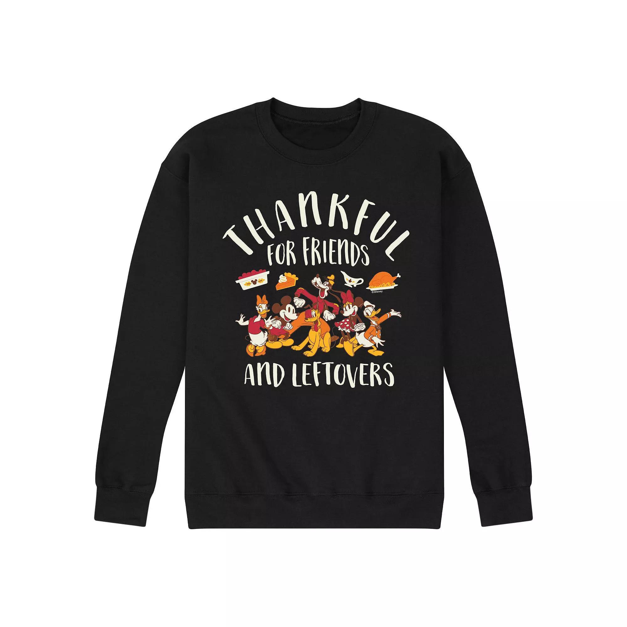 Disney's Mickey Mouse & Friends Men's Friends And Leftovers Fleece Sweatshirt,  Product Image