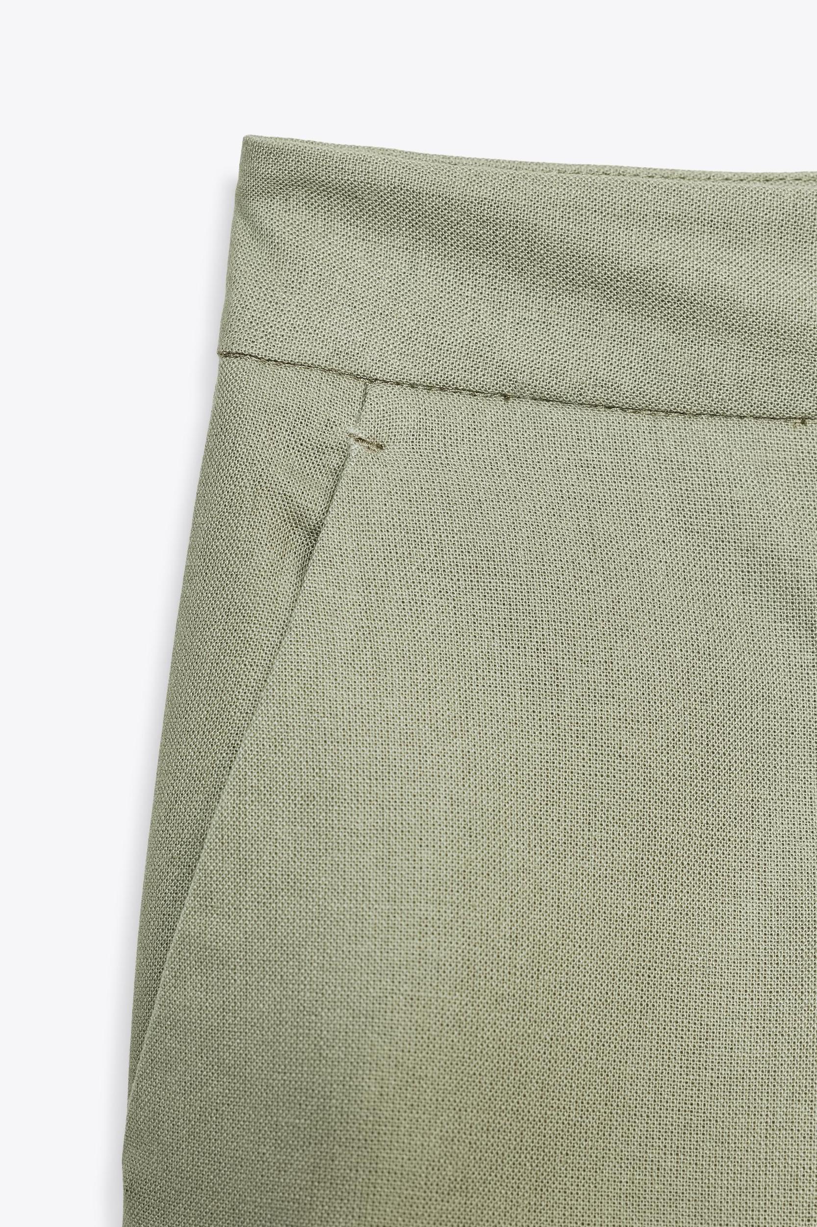 STRAIGHT LEG LINEN PANTS Product Image