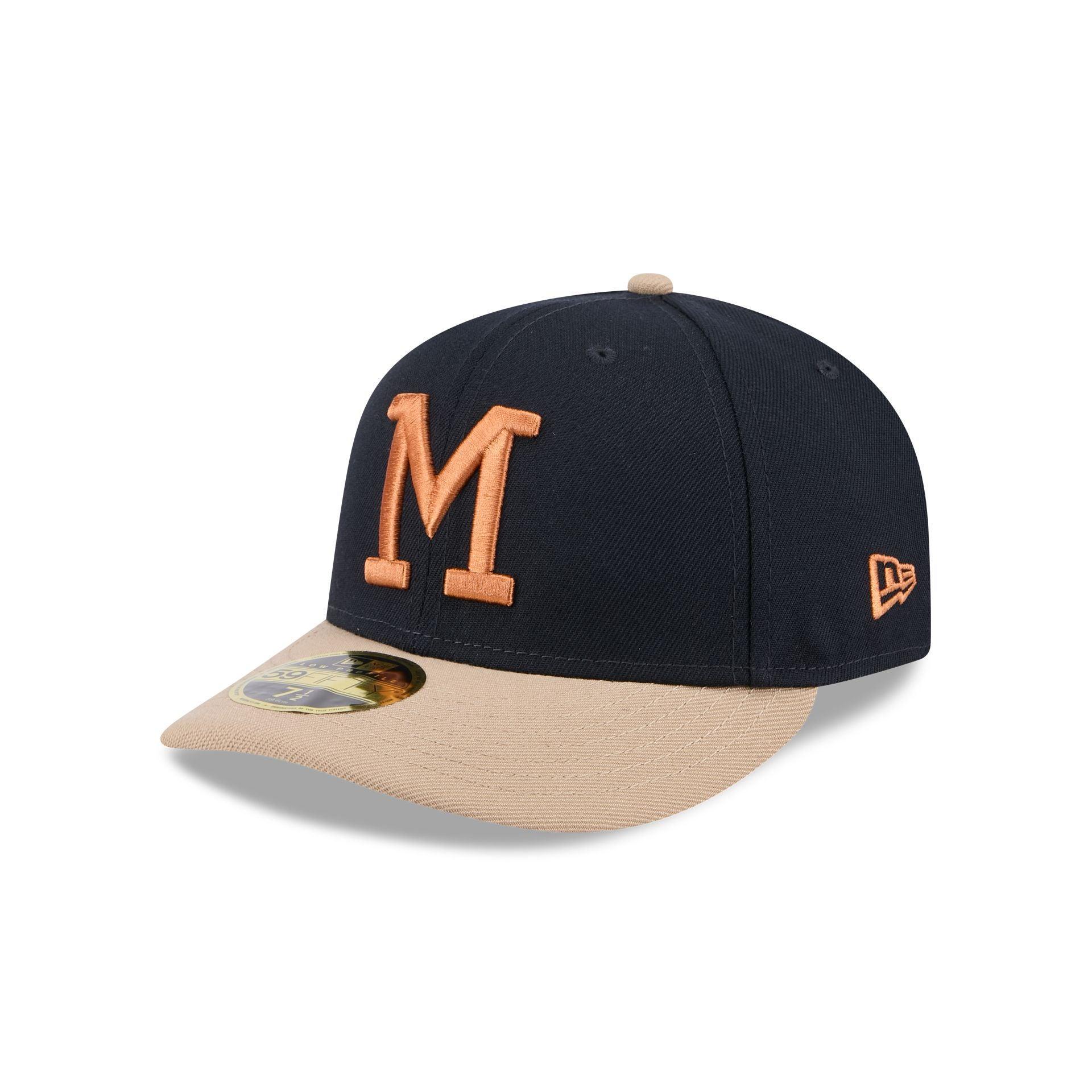 Milwaukee Brewers Blue Ivory Low Profile 59FIFTY Fitted Hat Male Product Image