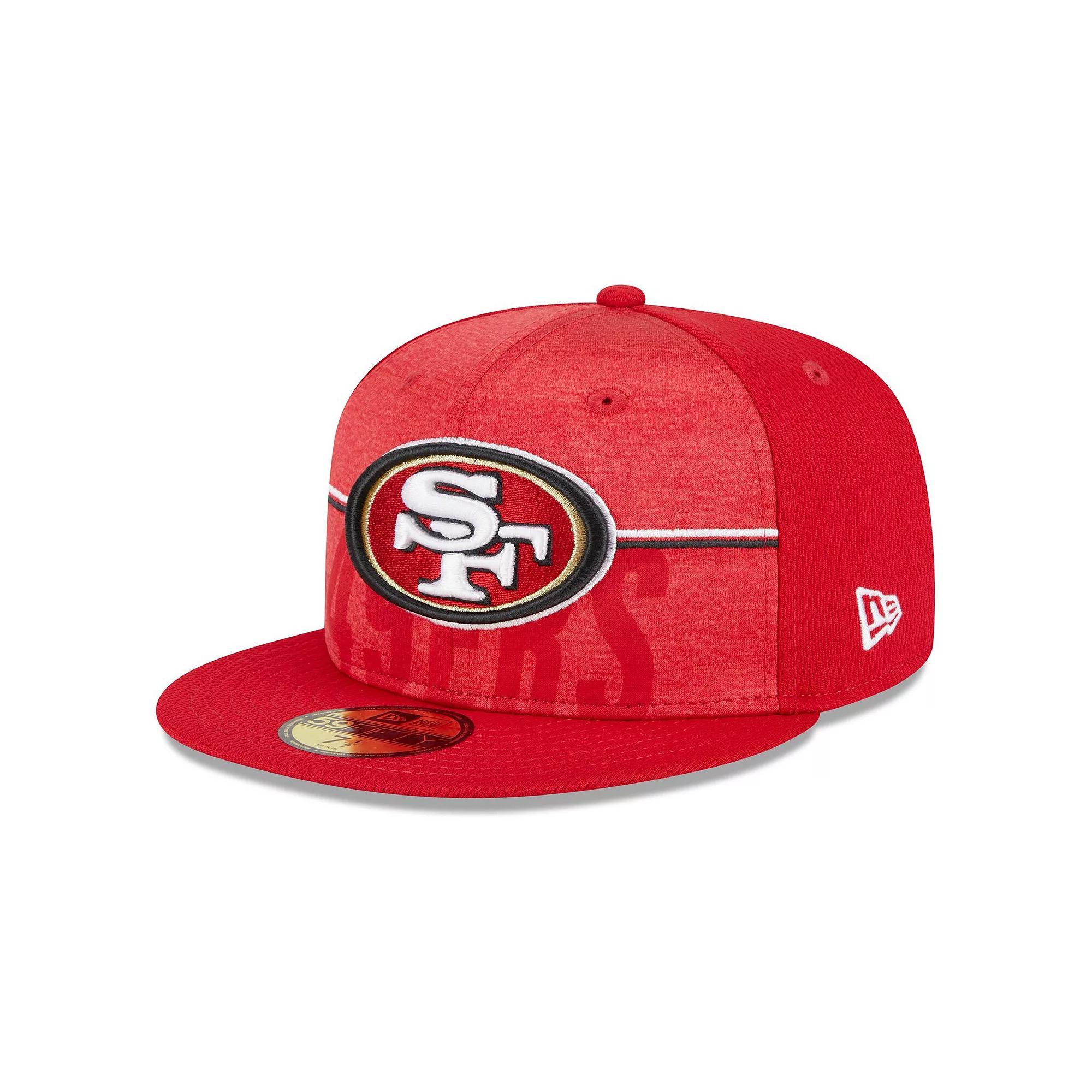 Men's New Era Scarlet San Francisco 49ers 2023 NFL Training Camp 59FIFTY Fitted Hat, Size: 7 1/4, Red Product Image
