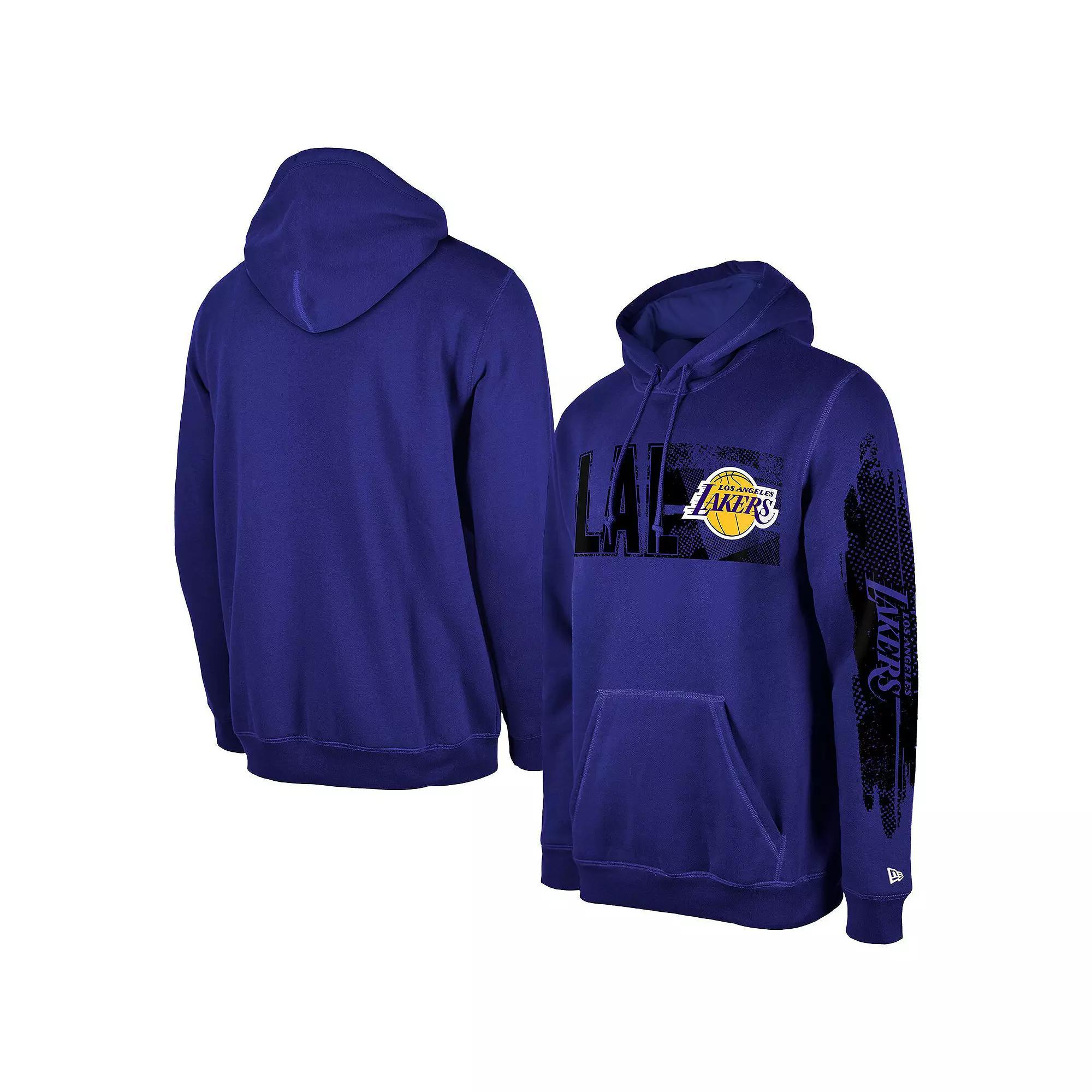 Men's New Era Los Angeles Lakers Purple Tip-Off Collection Pullover Hoodie,  Product Image