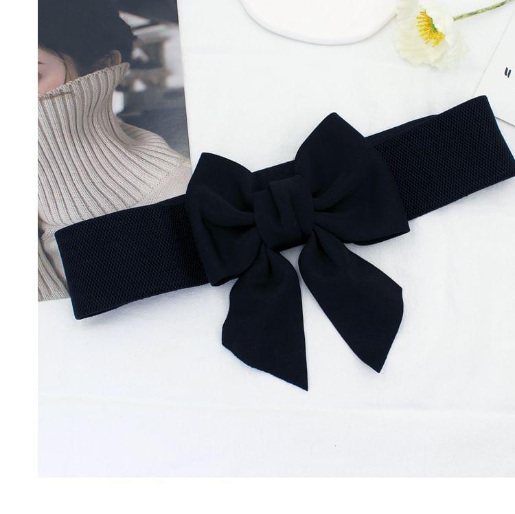 Bow Wide Elastic Belt Product Image